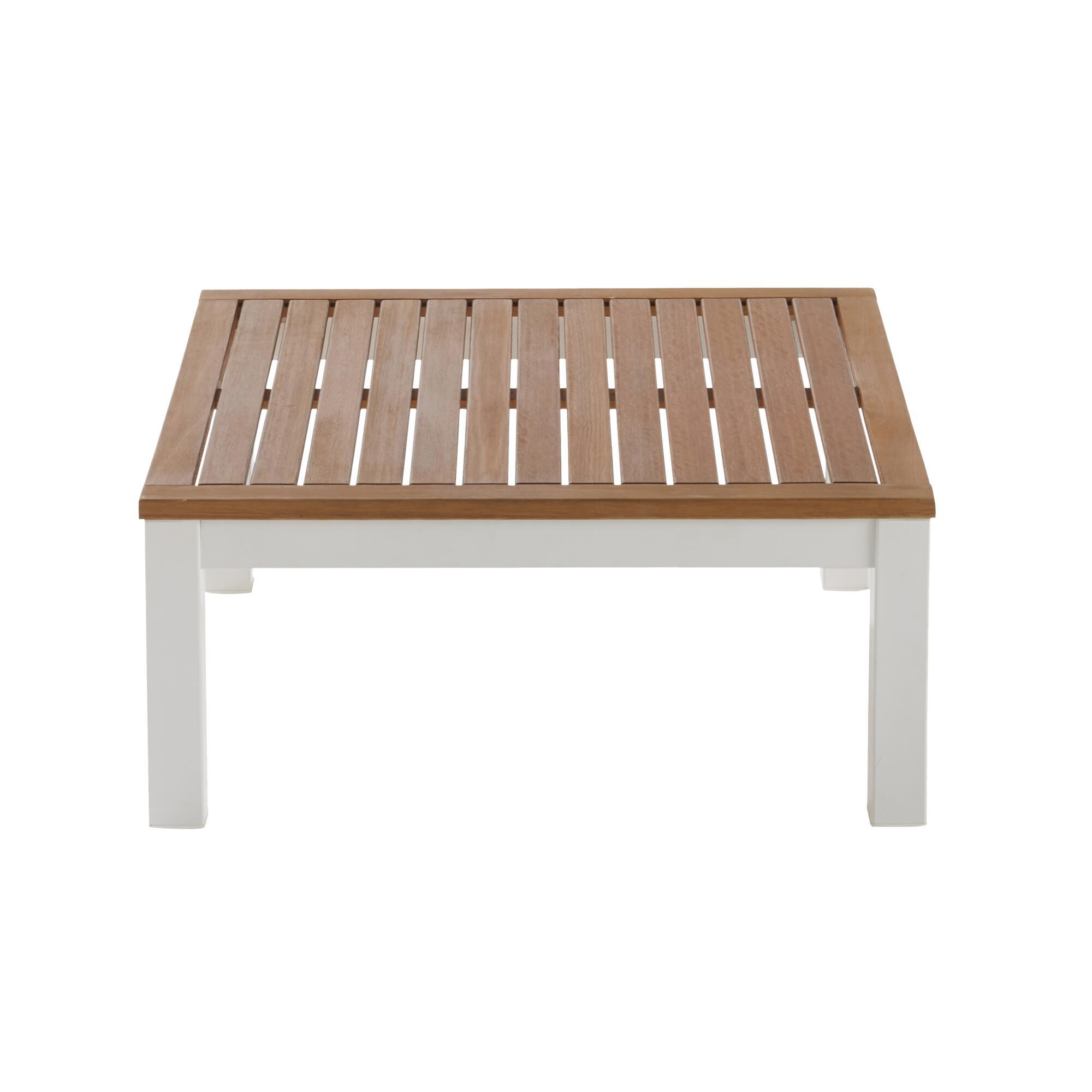 Conjunto jardim relax sofá e mesa alumínio branco Oris II Naterial - 16