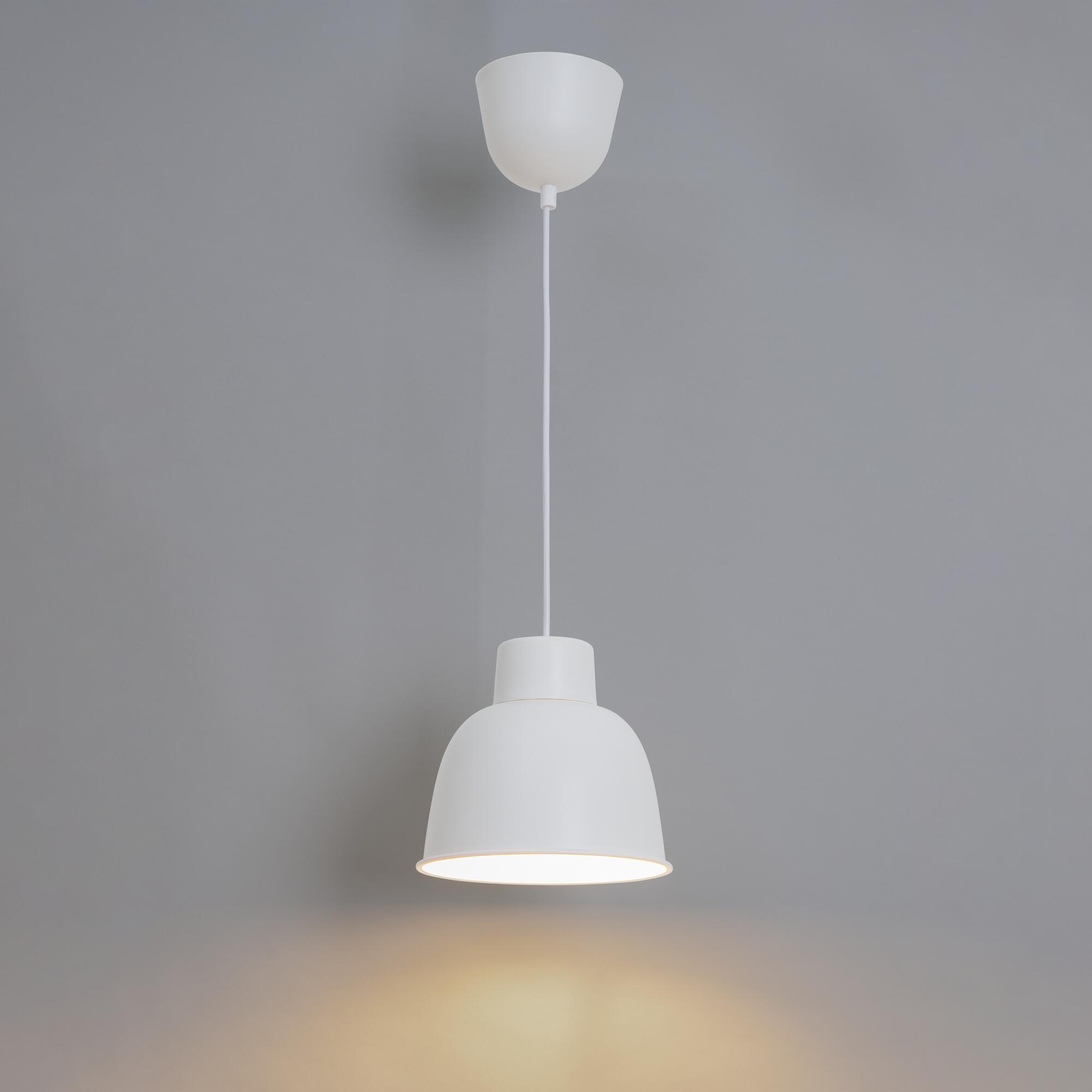Candeeiro de teto suspenso INSPIRE MELGA E27 D18.5CM METAL BRANCO MATE - 3