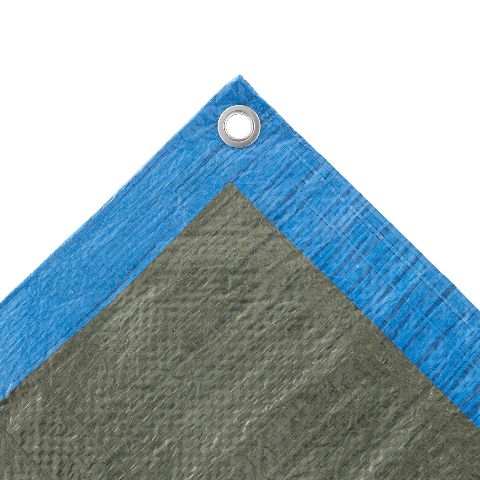 Bâche bleu 70gr/m² avec œillets 1.5MX6M - 2