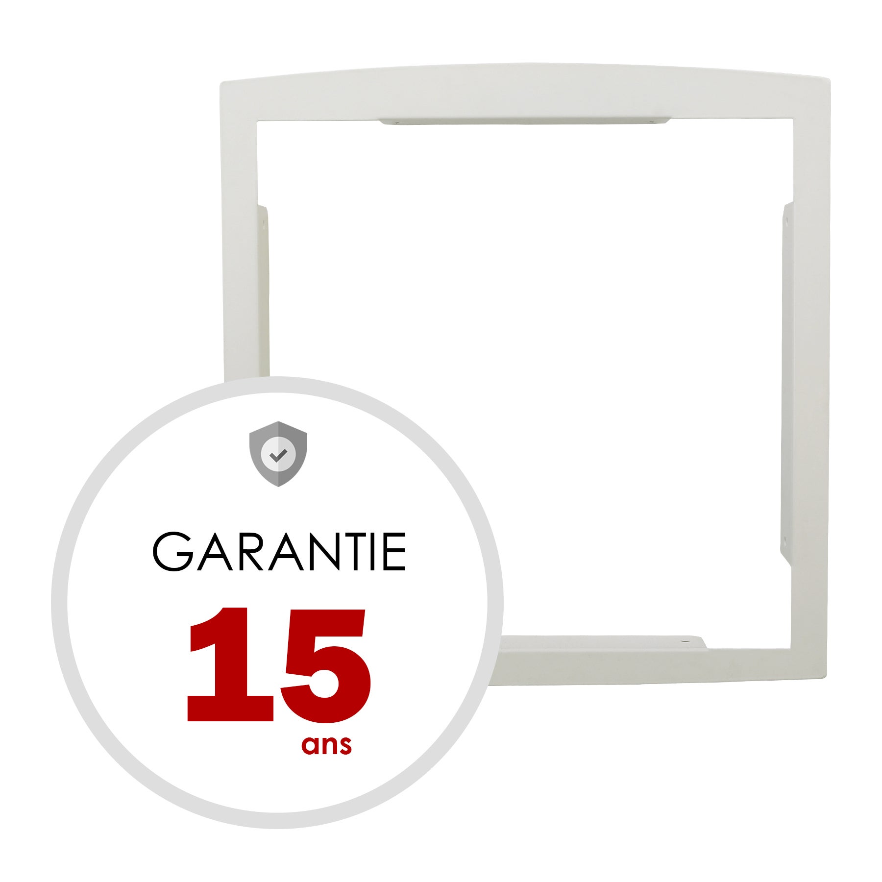 Kit de fixation H.34 x l.32 x P.4 cm RENZ, blanc - 6
