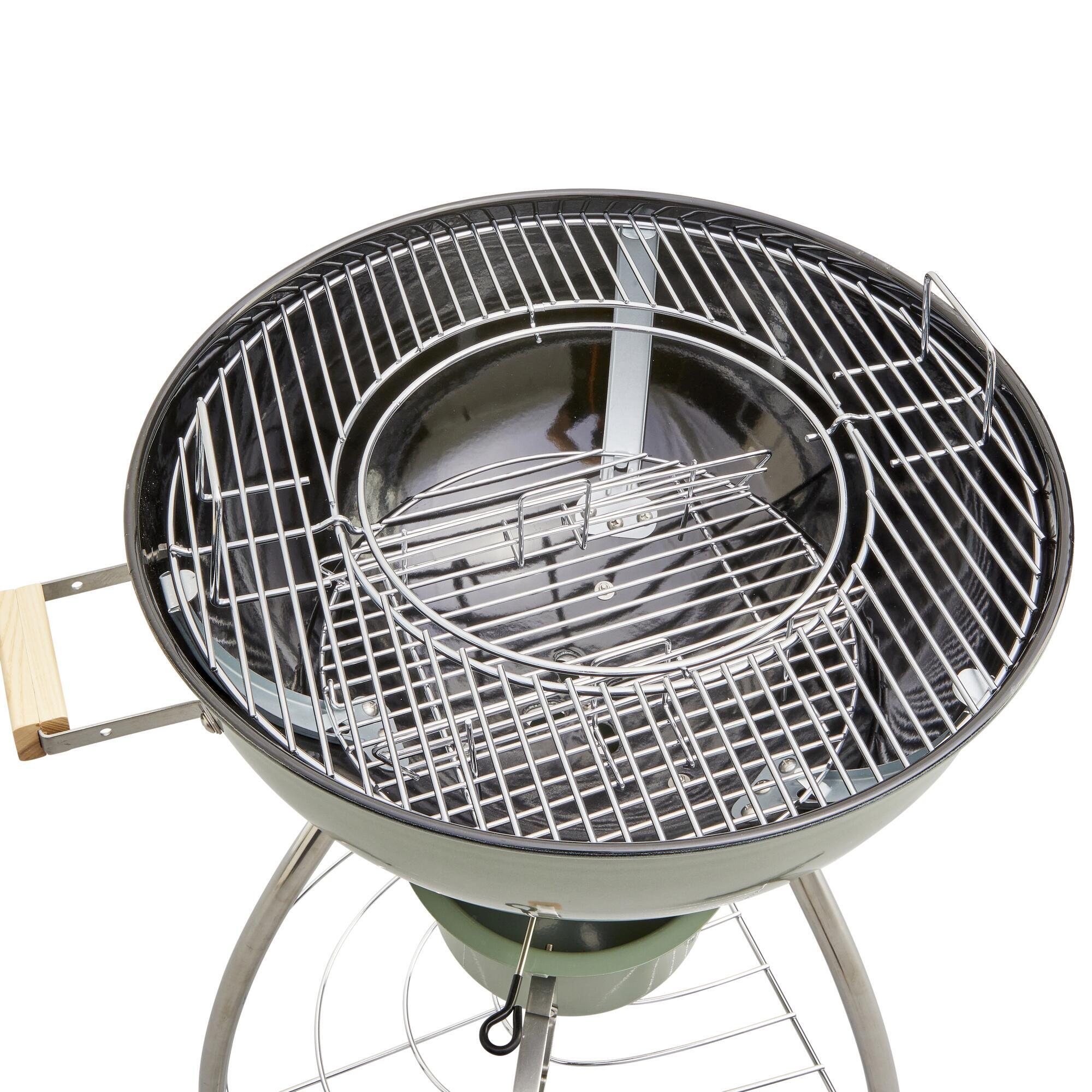 Barbecue a carvão com rodas ⌀ 57 cm verde Naterial Phoenix Beta II - 30