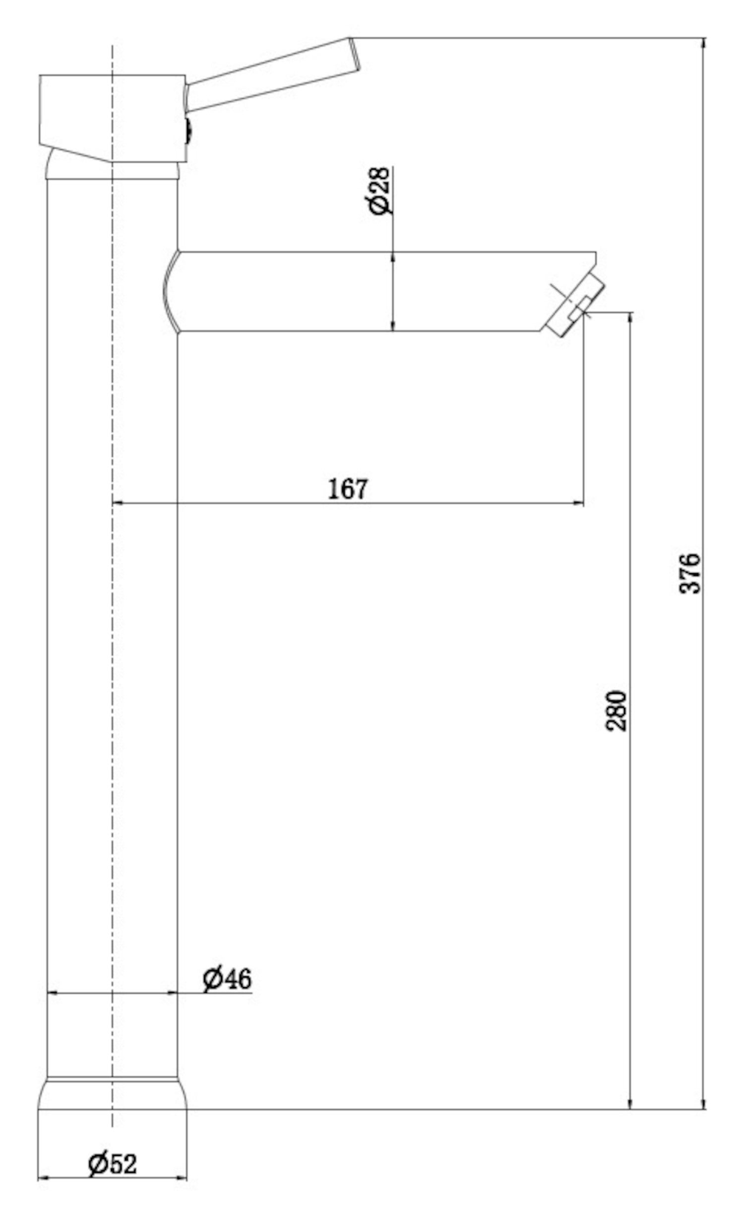 Mitigeur lavabo Gift XXL noir mat - 2