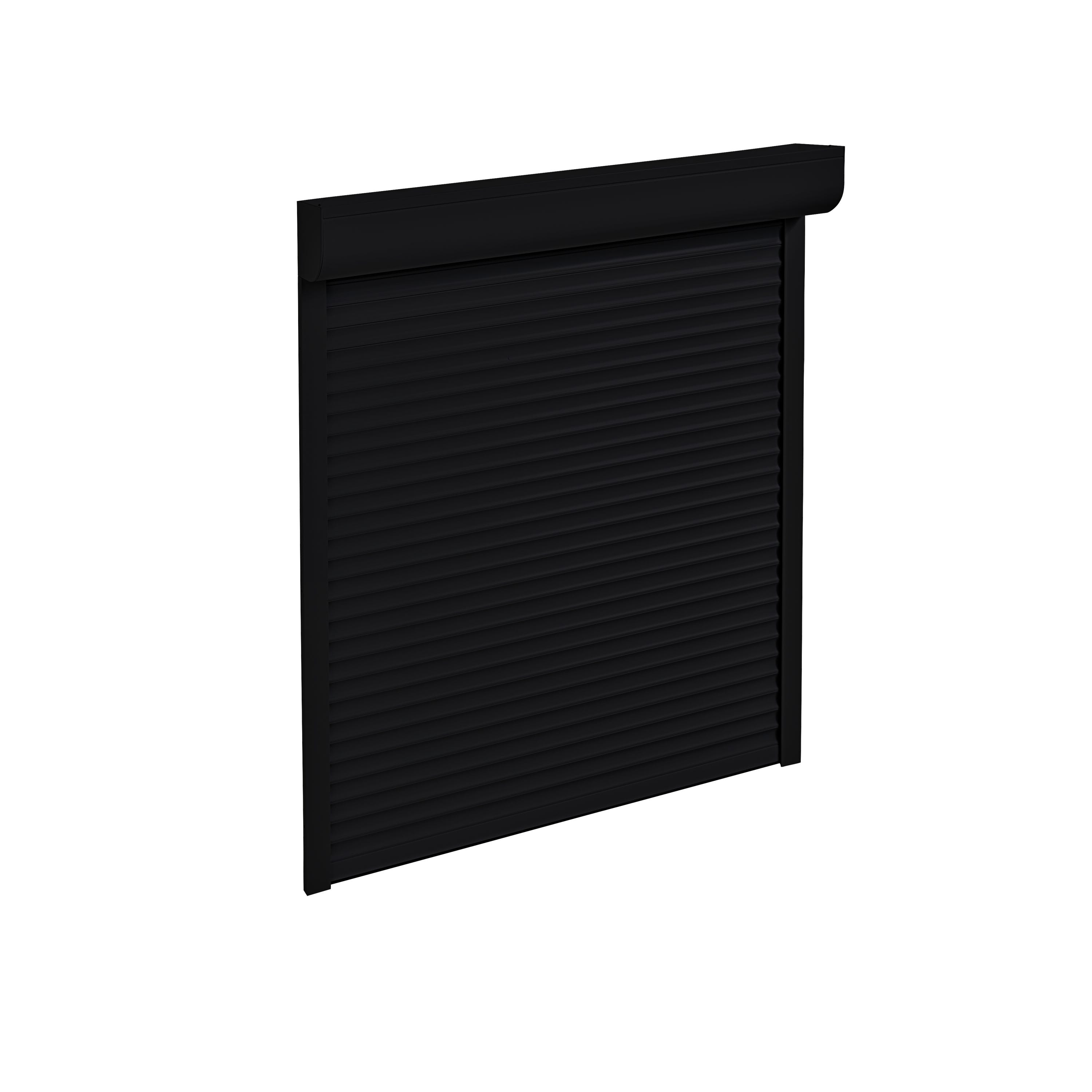 Volet roulant électrique sur mesure aluminium noir | Leroy Merlin