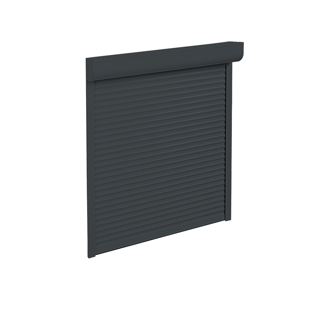 Volet roulant manuel sur mesure aluminium gris anthracite