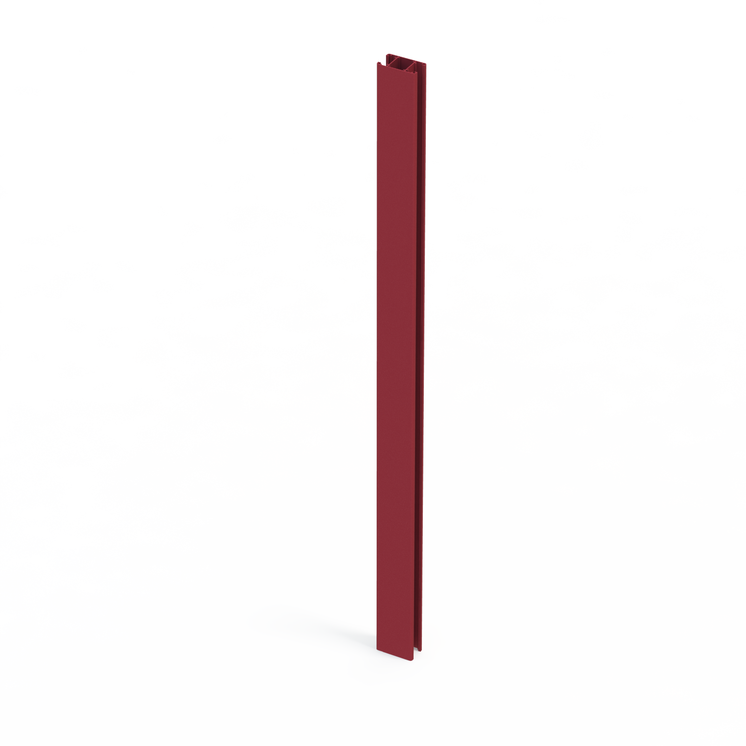 Poteau aluminium pour clôture Klos up! rouge, l.7,5 x H.120 cm - 2