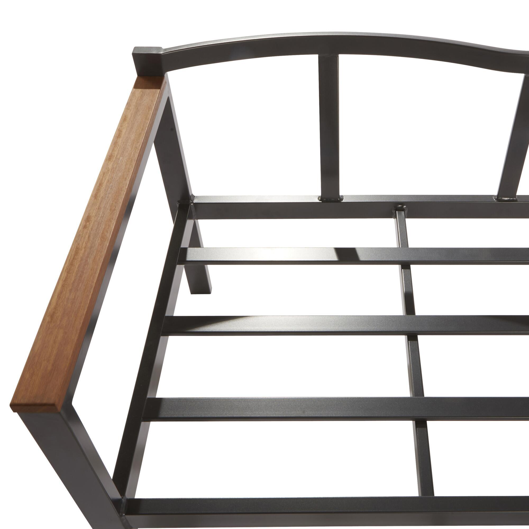 Conjunto jardim relax sofá e mesa alumínio cinzento Oris II Naterial - 7