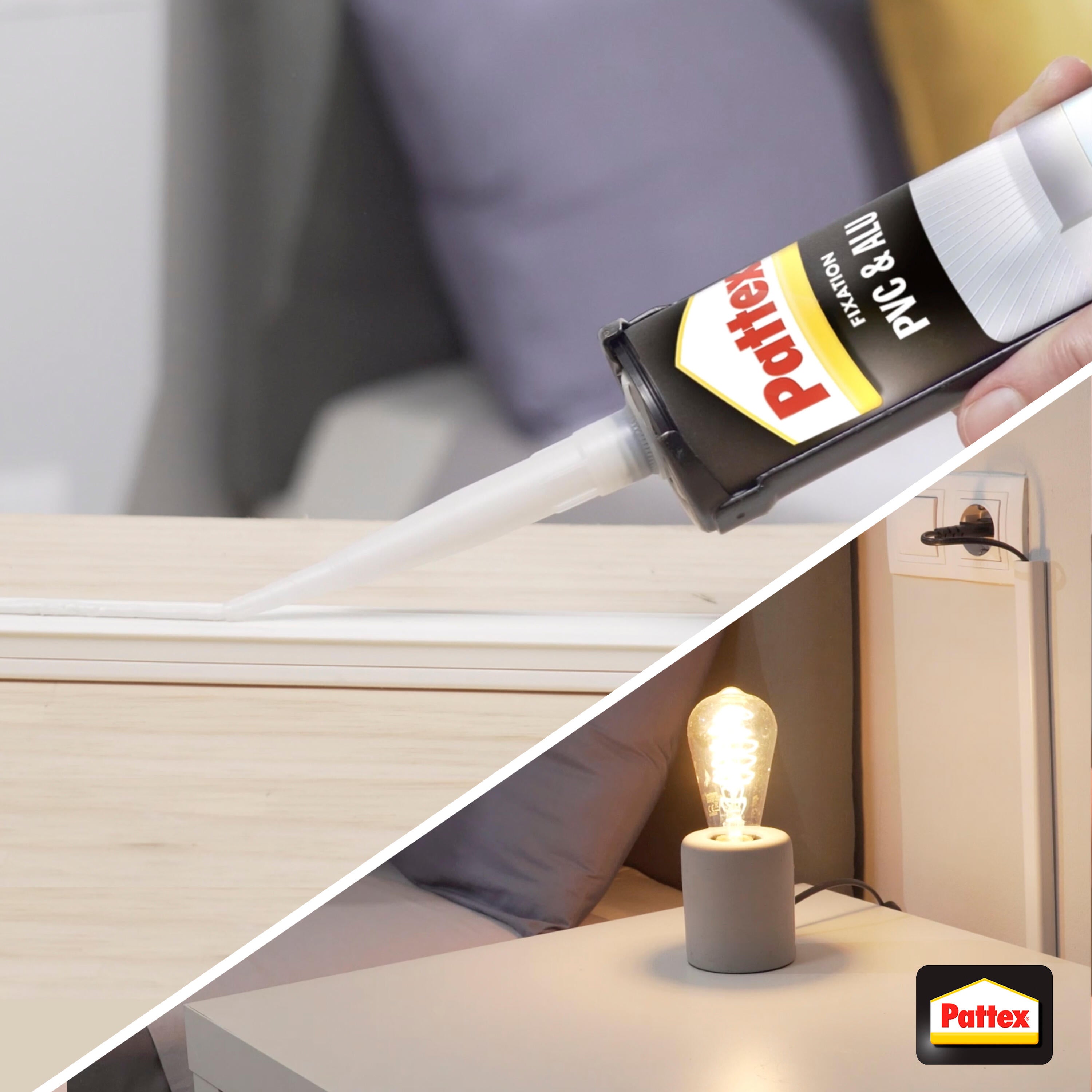 Colle de fixation pvc & alu PATTEX - 3