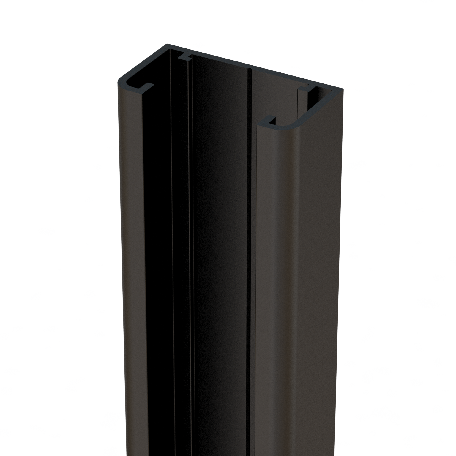 Glissière aluminium pour clôture Klos up! noir, l.4 x P.2.2 x H.230 cm - 3