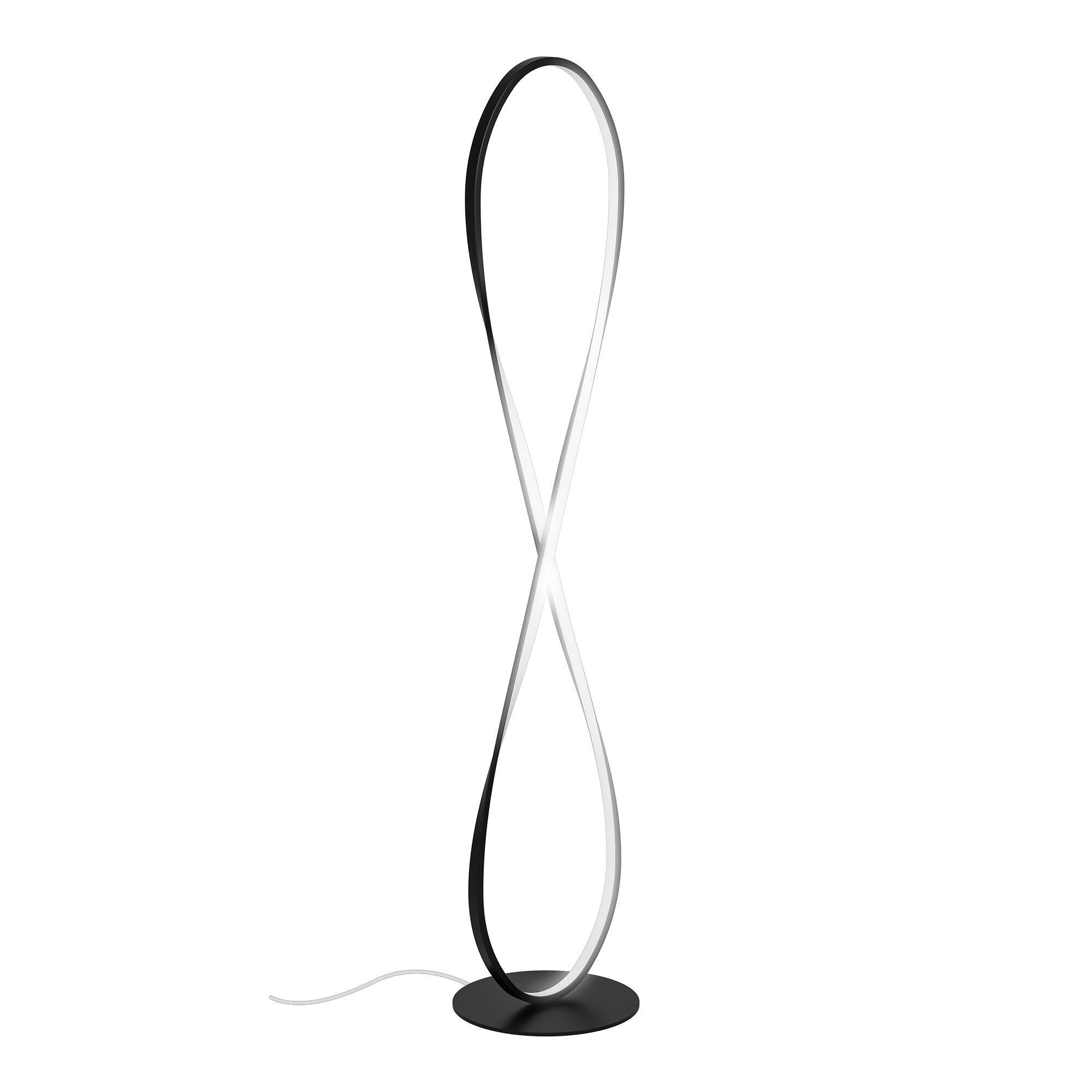 Lampadaire LED Esme, aluminium, noir, H.118 cm INSPIRE - 8