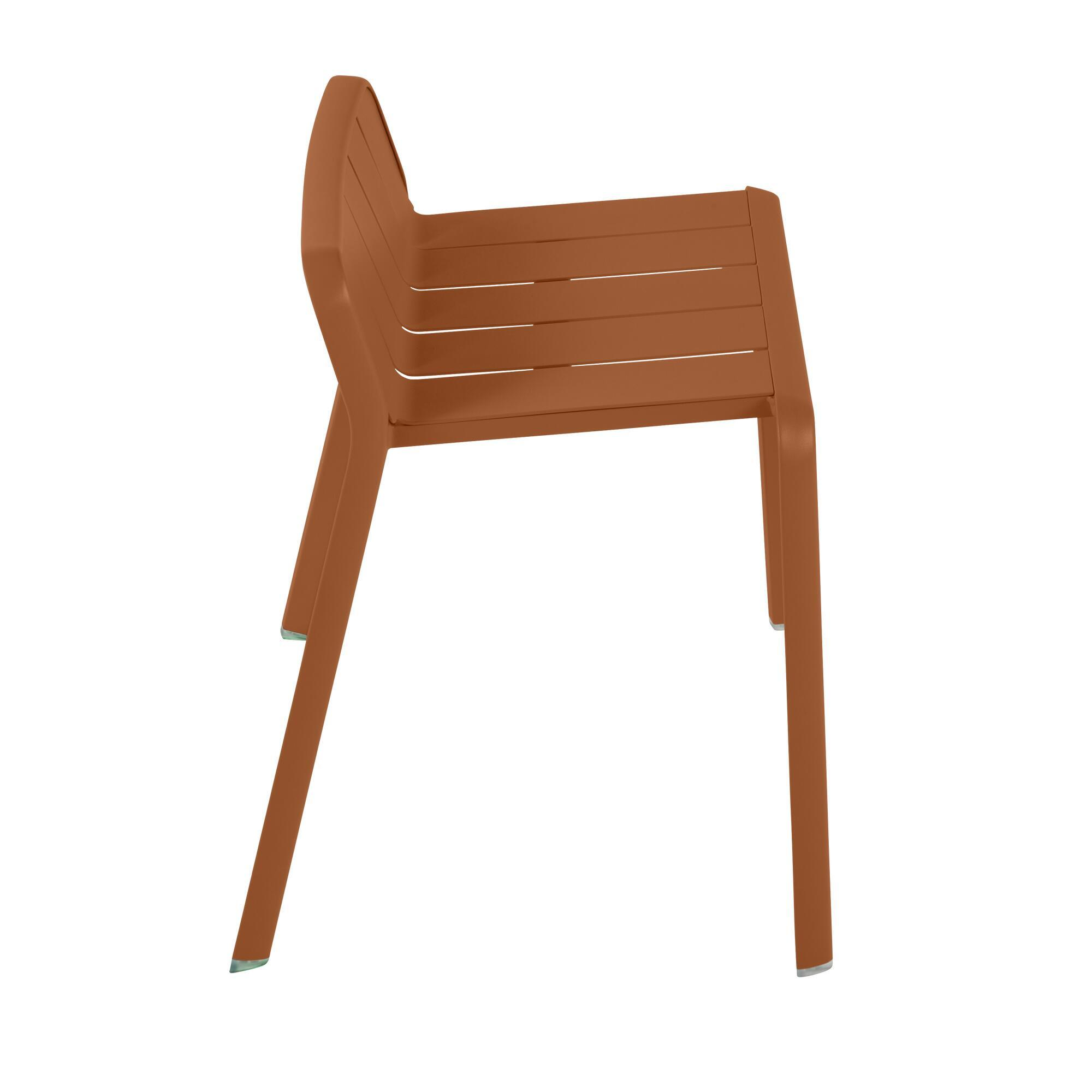 Tabouret de jardin NATERIAL Idaho en aluminium orange / cuivré - 5