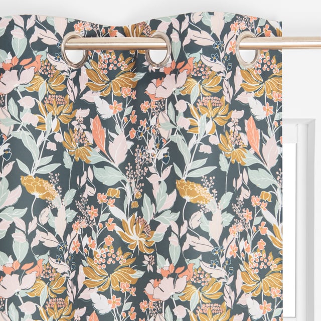 Rideau tamisant, Jemma, vert H.260 x l.140 cm