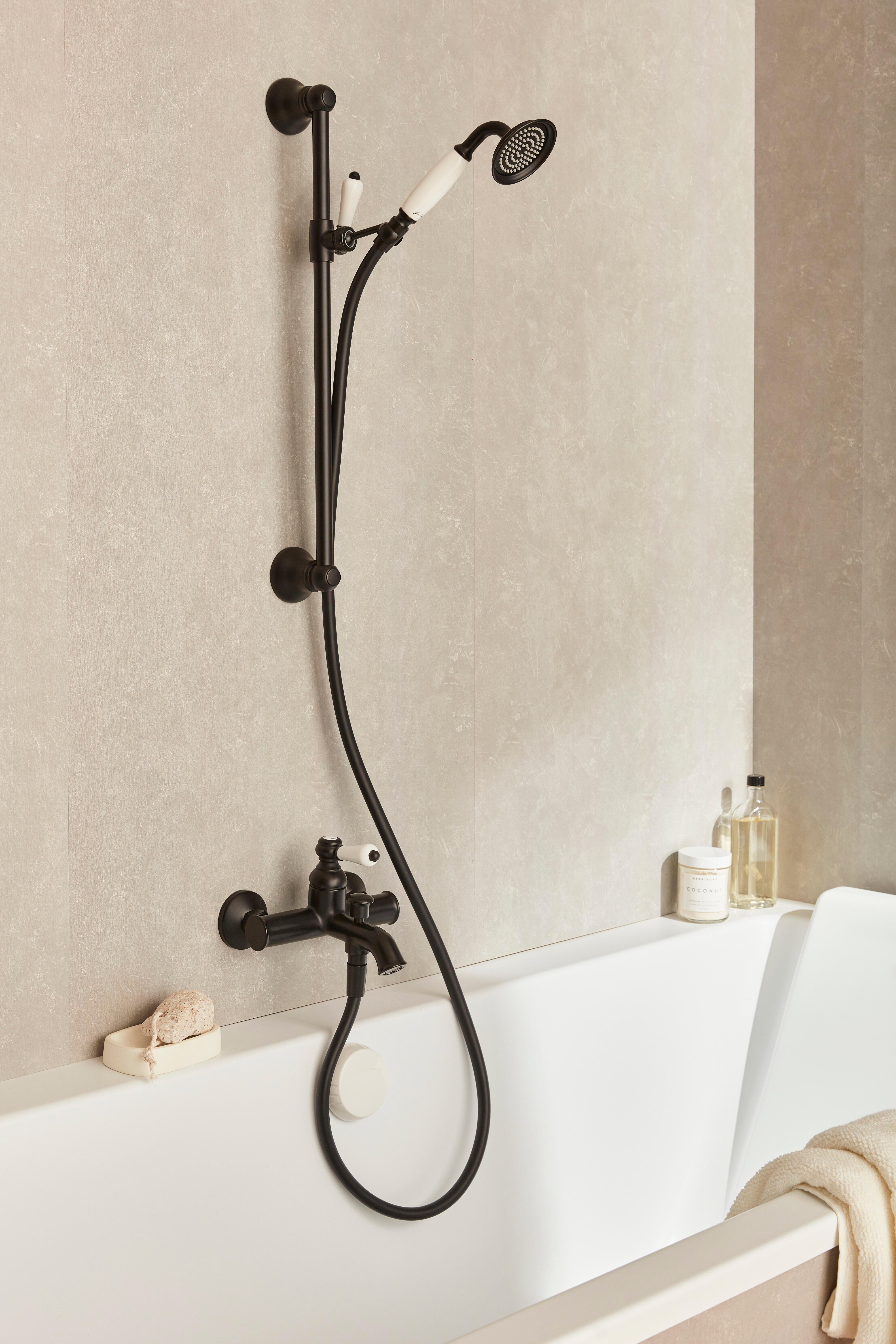 Mitigeur de bain mécanique noir, Louise, JACOB DELAFON - 3