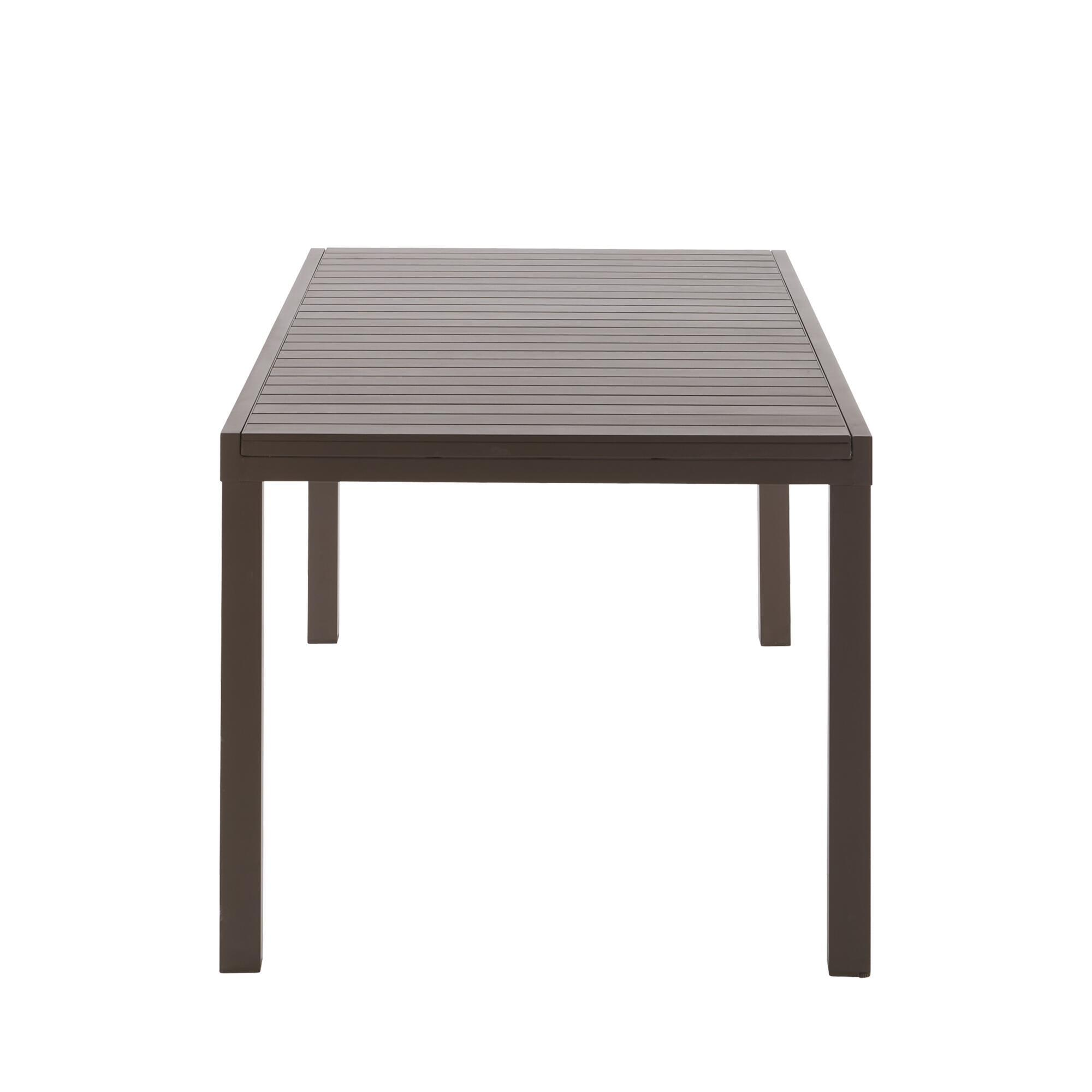 Mesa de jardín extensible de aluminio Lyra II moka de 180/262x96 cm - 5