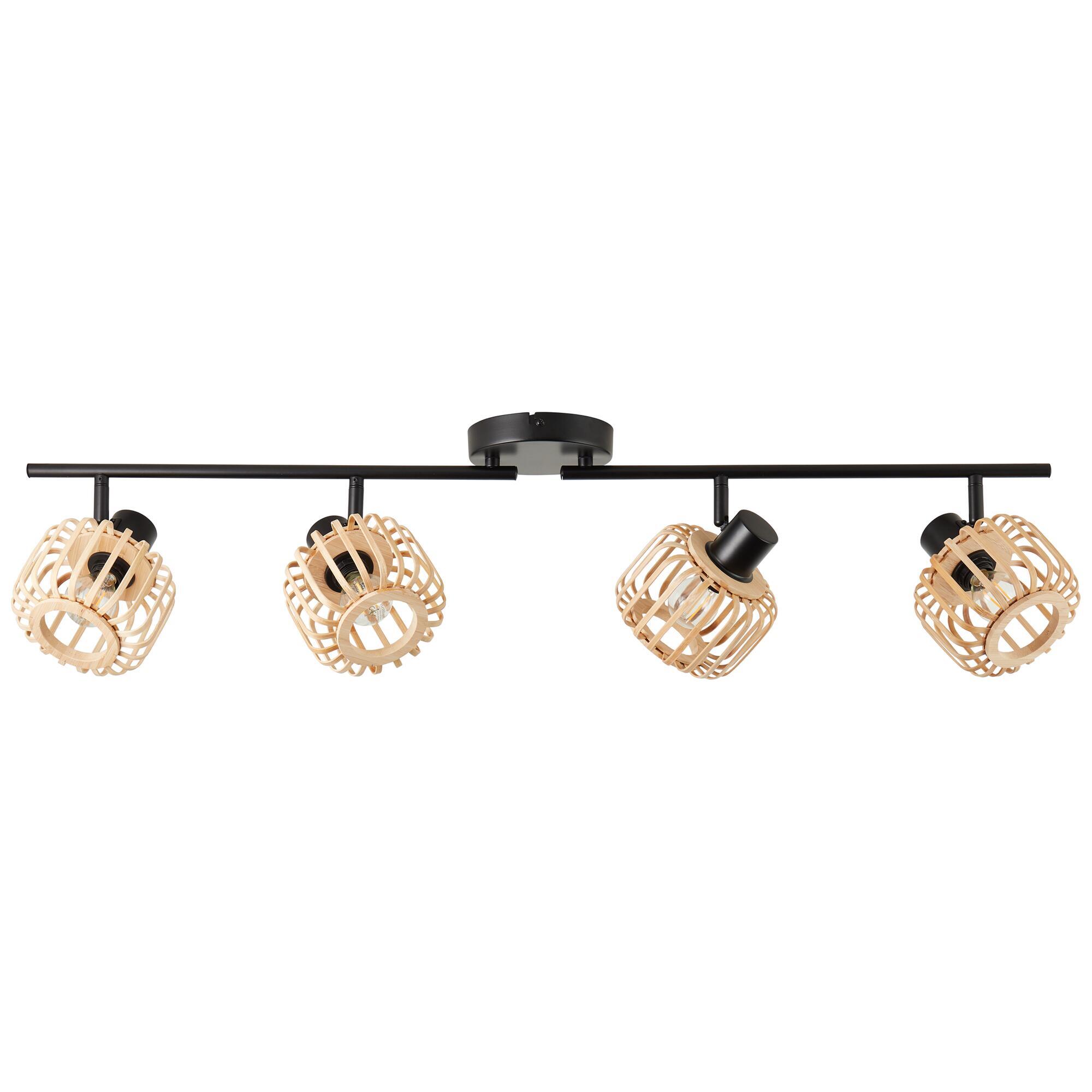 Faretto decorativo senza fonte luminosa PECAN in acciaio nero E14 40W INSPIRE 4 luci - 17