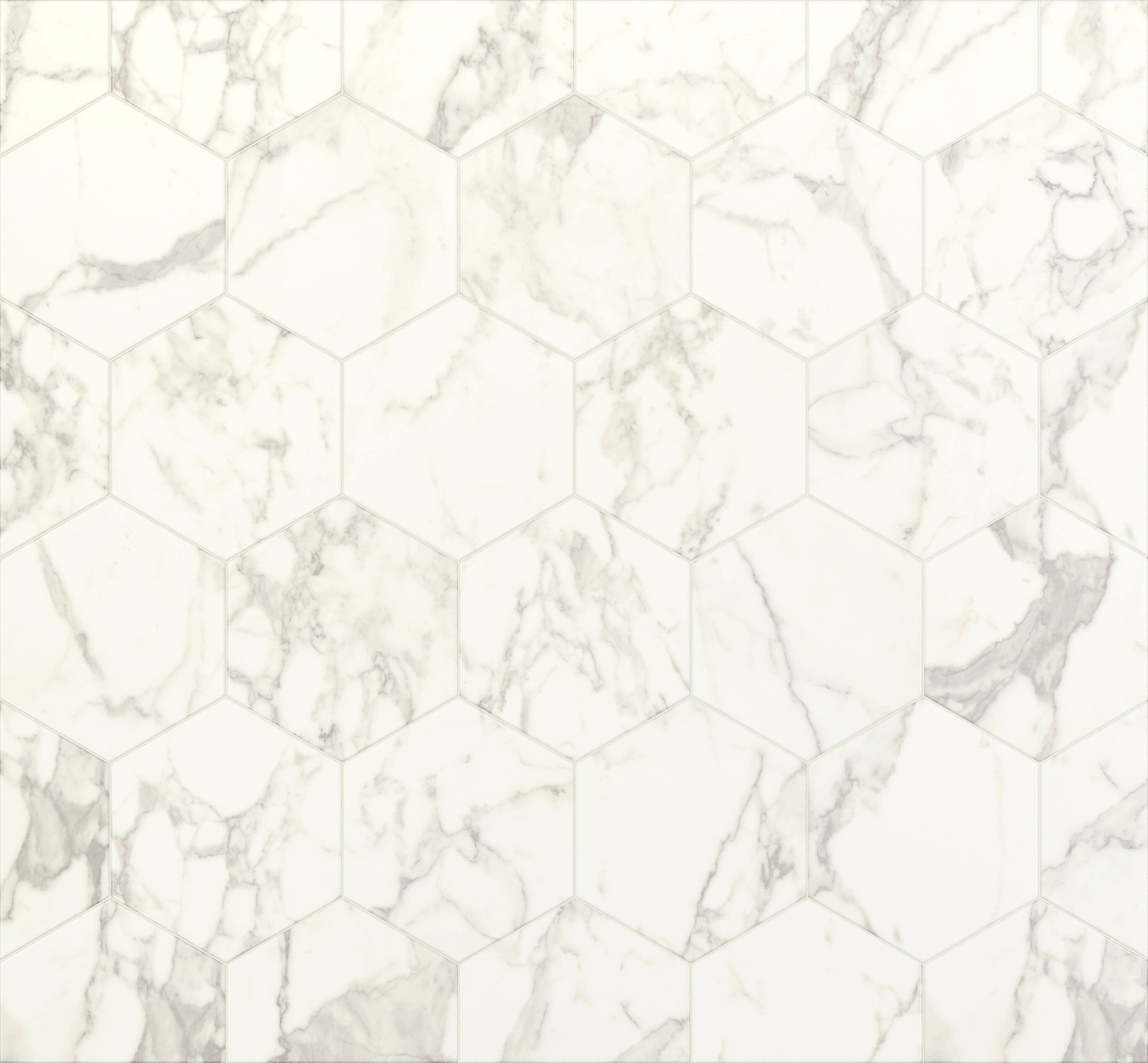 Carrelage sol intérieur effet marbre blanc Murano l.27 x L.27 cm 1,18M2 - 9