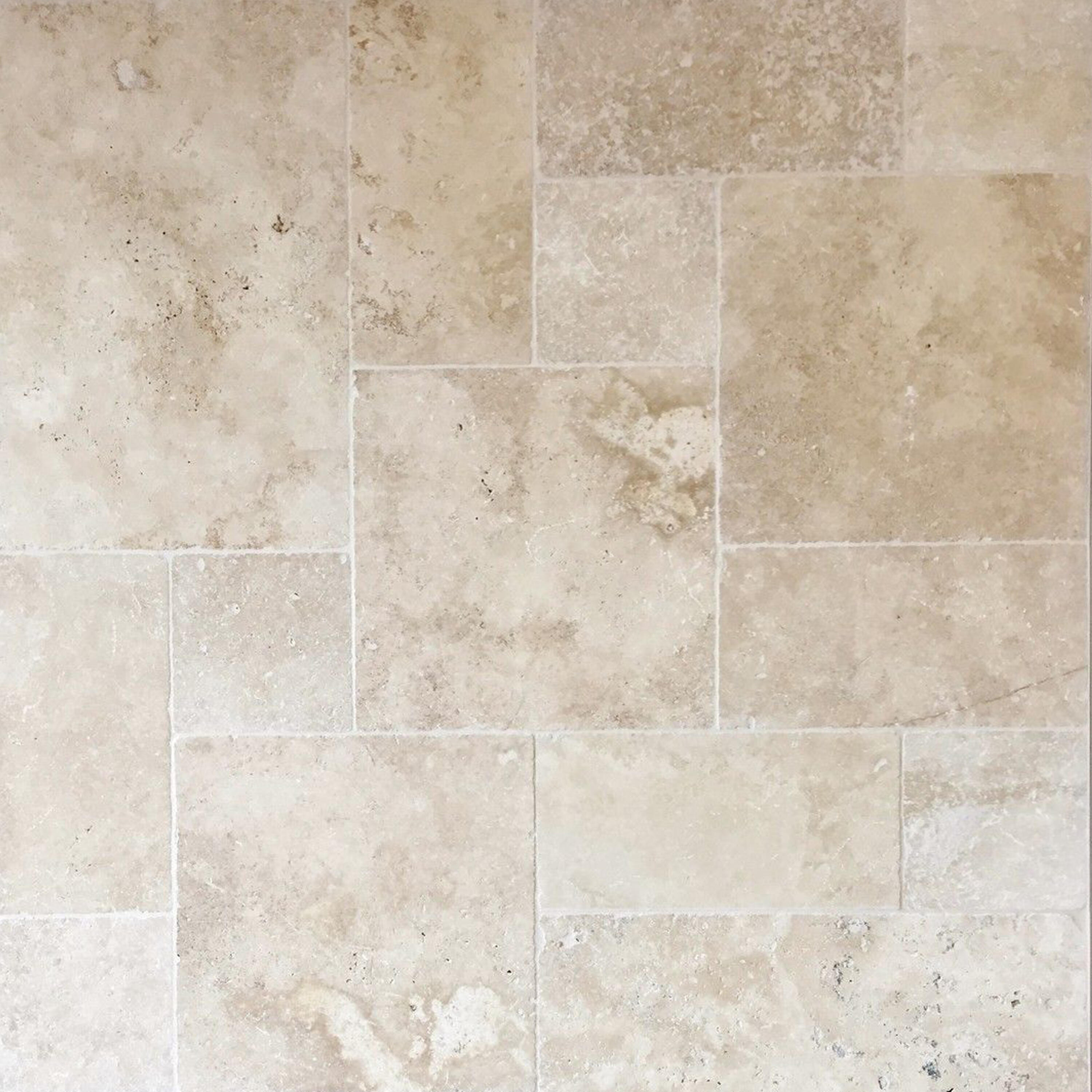 Travertin sol intérieur/éxtieur nuances de beige classic opus multiformats - 7