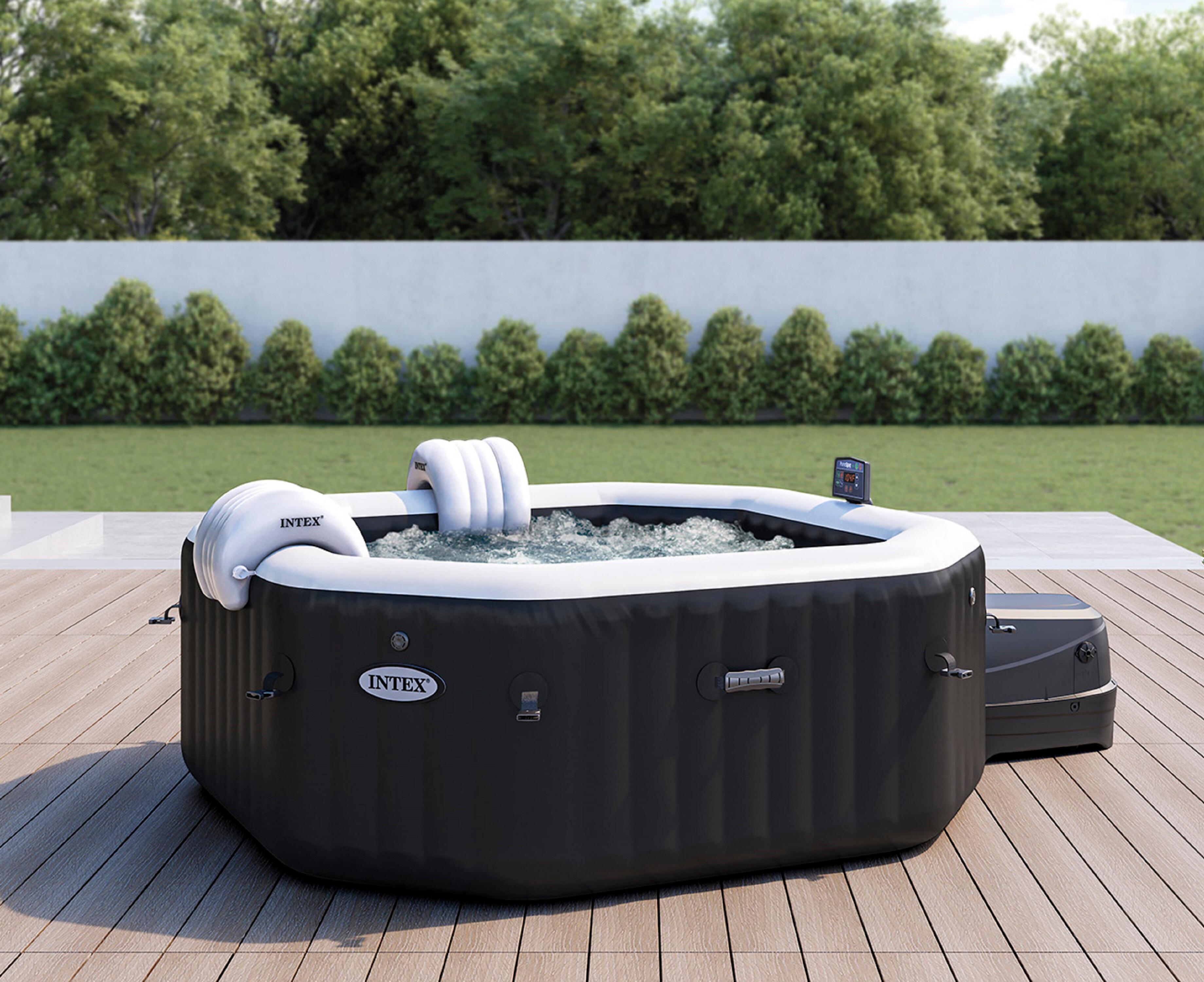 Pure Spa gonflable INTEX Carbone octogonal 4 places - 3