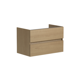 Meuble sous-vasque 2t l.90 x H.56.4 x P.51 cm chêne effet scié Eleven