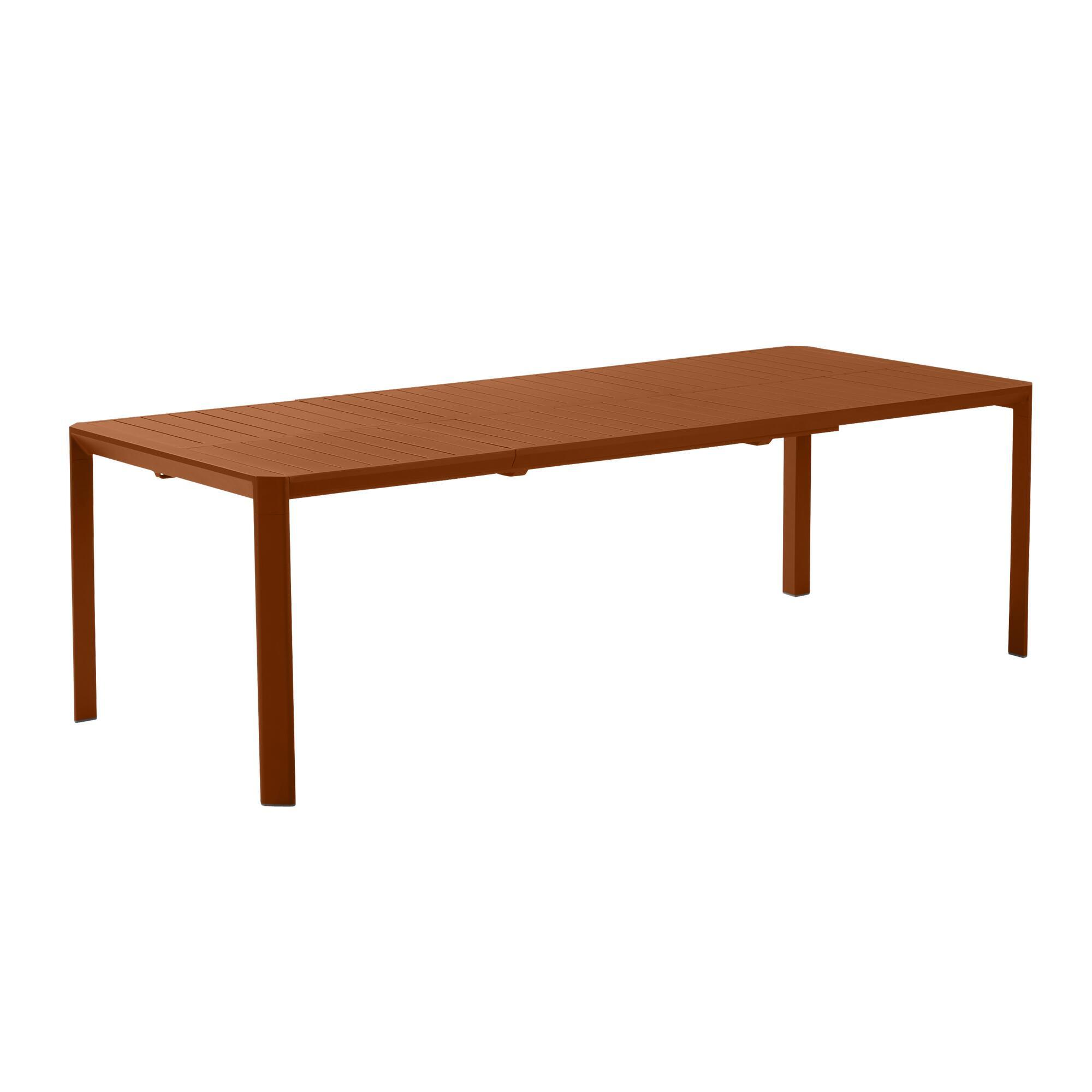 mesa de jardin extensible naterial idaho de aluminio soda de 180240x76x100 cm