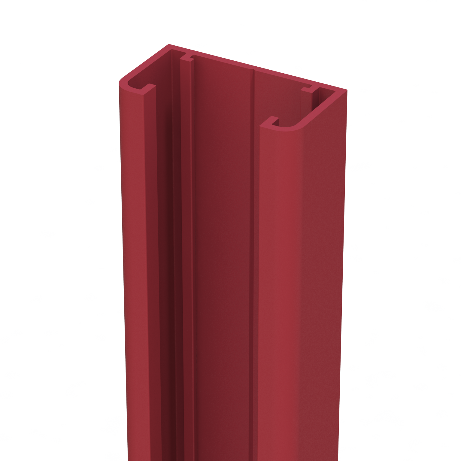 Glissière aluminium pour clôture Klos up! rouge, l.4 x P.2.2 x H.230 cm - 3