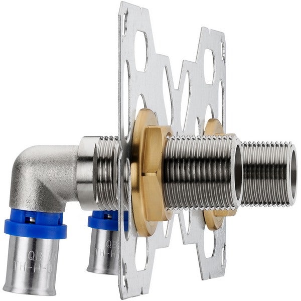 Double sortie de cloison mâle pour tube multicouche, Diam.20 mm 20 x 27 mm - 2