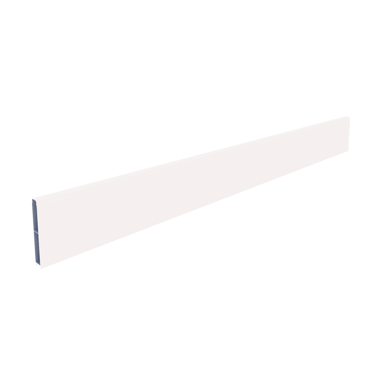 Lame de clôture aluminium pleine Klos up! blanc, H.15 x l.145 cm - 3