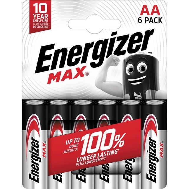 Lot de 6 piles LR06, ENERGIZER