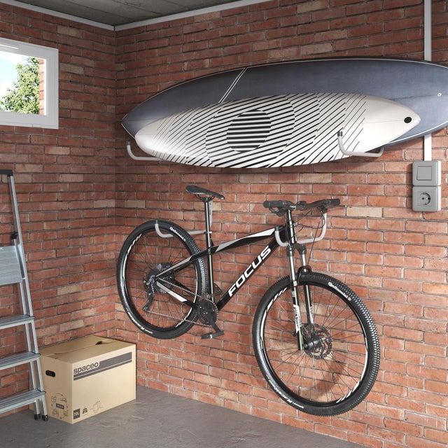 Crochet pour garage acier, H.2.9 x l.52 x P.20 cm