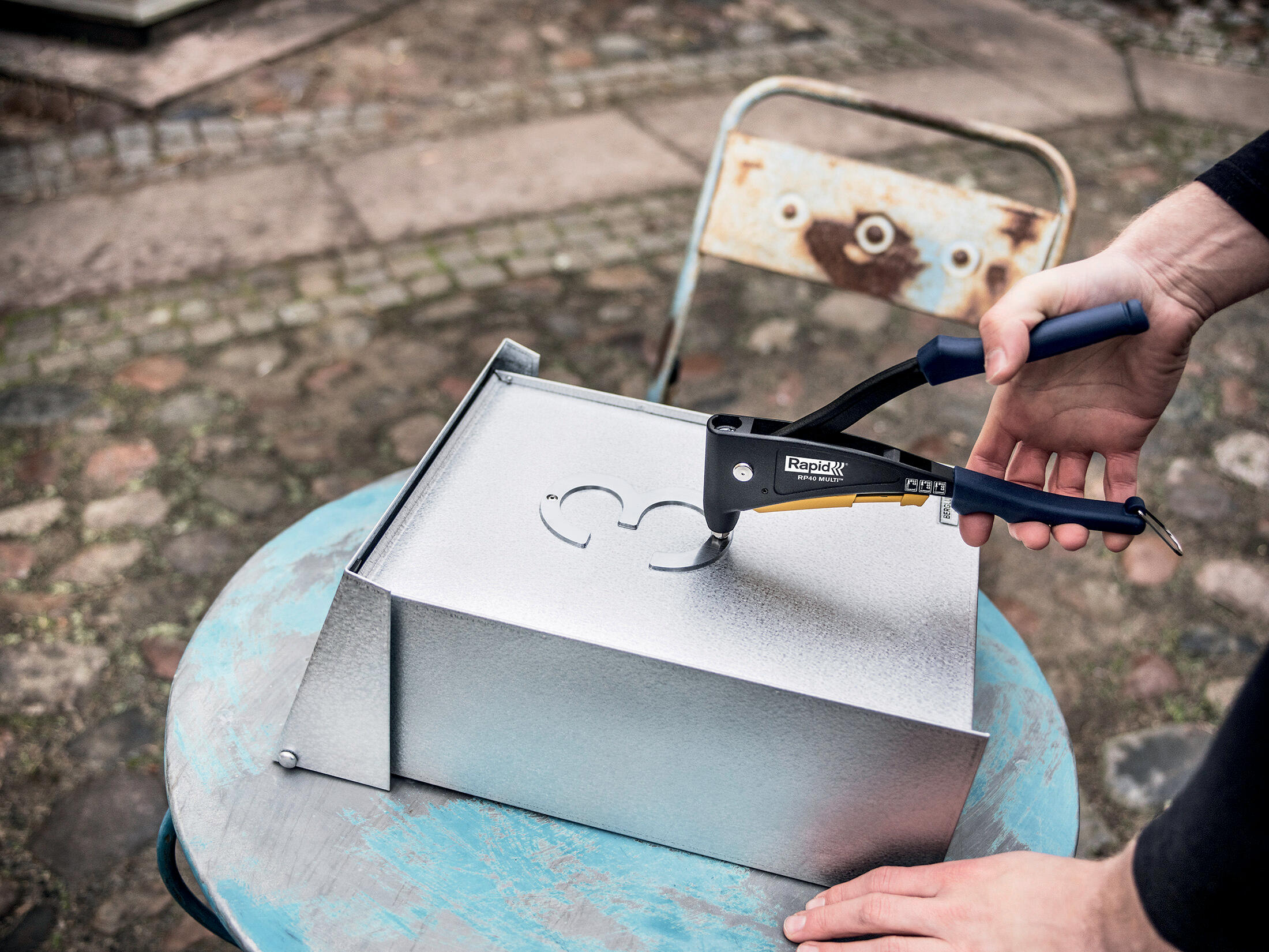 Coffret pince à riveter RAPID RP40 + 150 rivets alu & inox Ø3,2/4/4,8 + 3 forets - 4