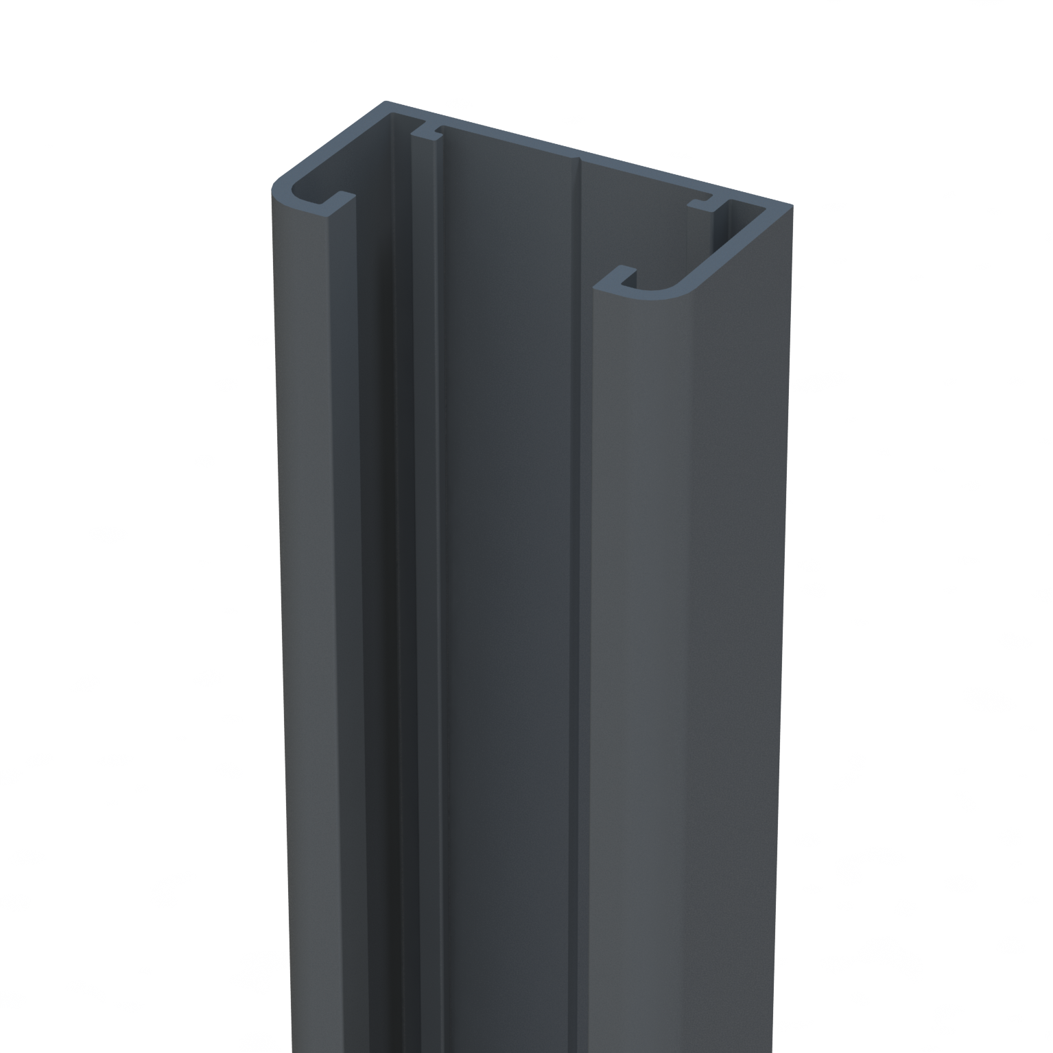 Glissière aluminium pour clôture Klos up! gris zinc, l.4 x P.2.2 x H.230 cm - 3