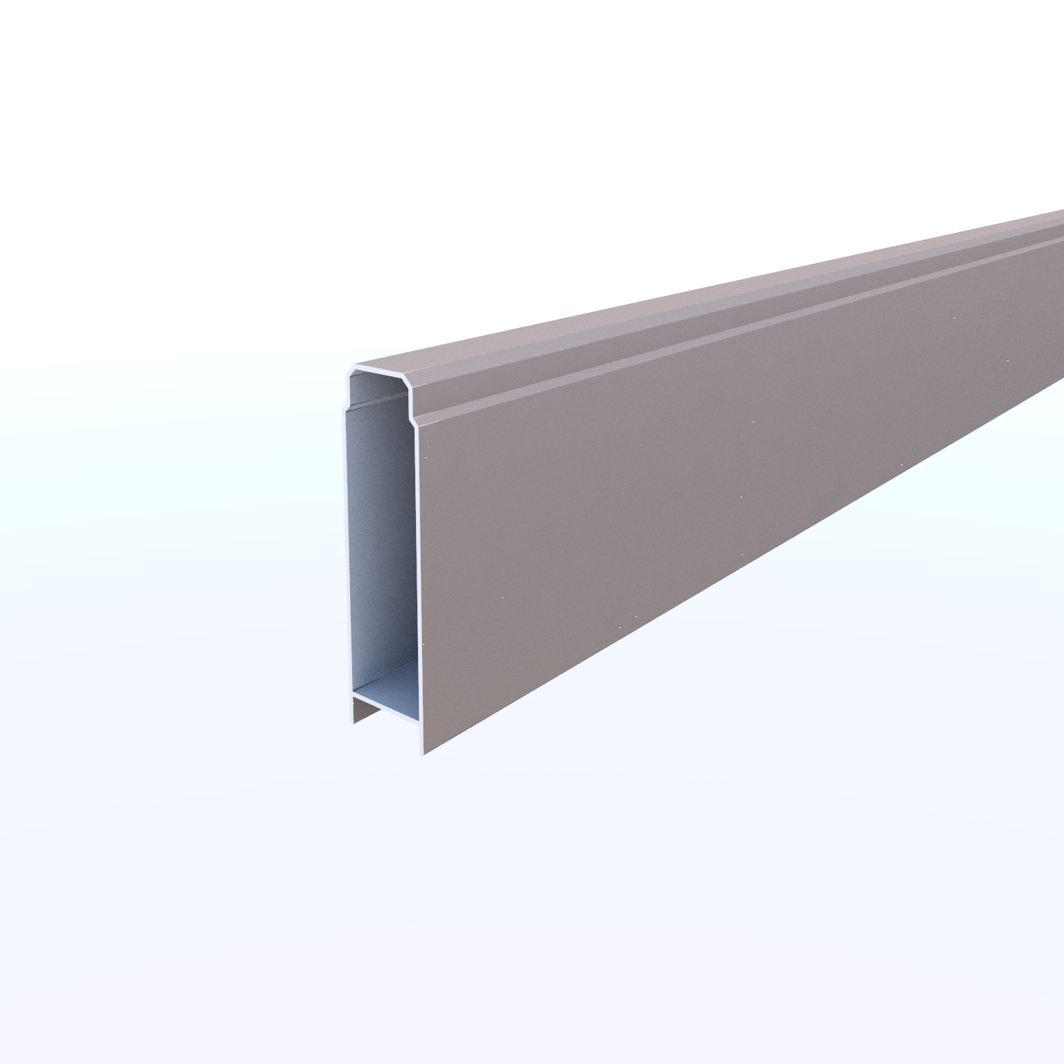 Lame de clôture aluminium pleine Klos up! gris quartz, H.9 x l.145 cm - 3