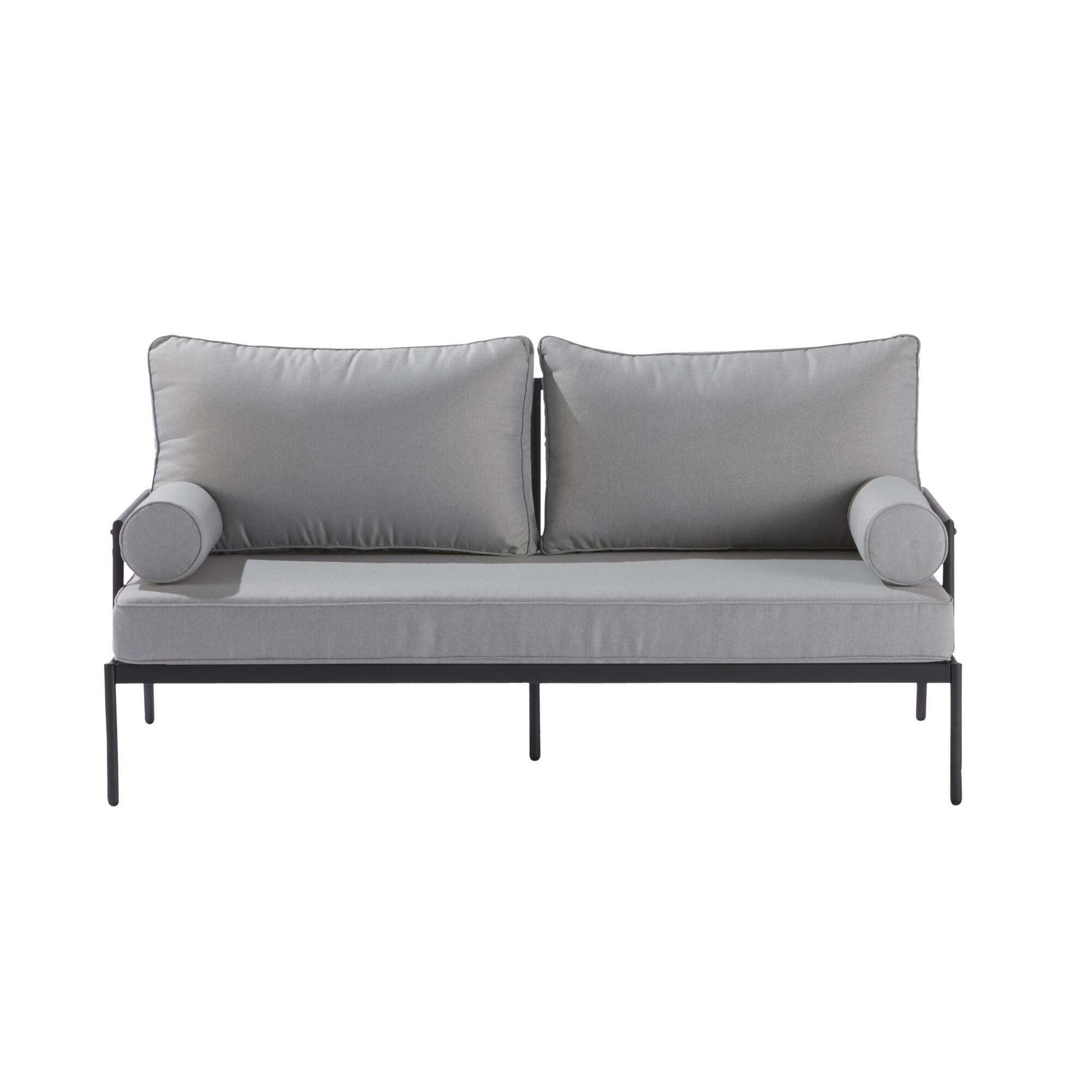 Conjunto jardim relax sofás e mesa alumínio cinzento escuro Onyx Naterial - 24