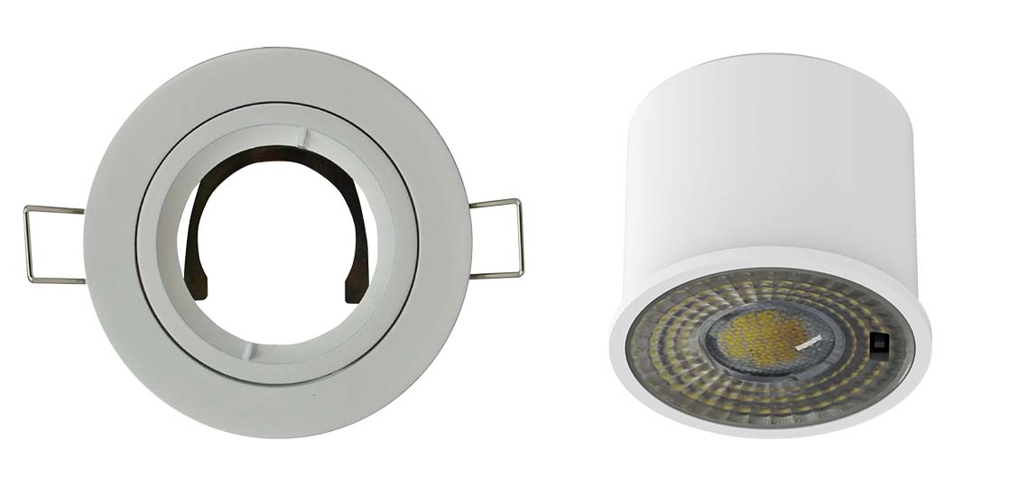 Kit 3 spots à encastrer SDB BBC module led, de 2700 à 4000K EASYLIGHT