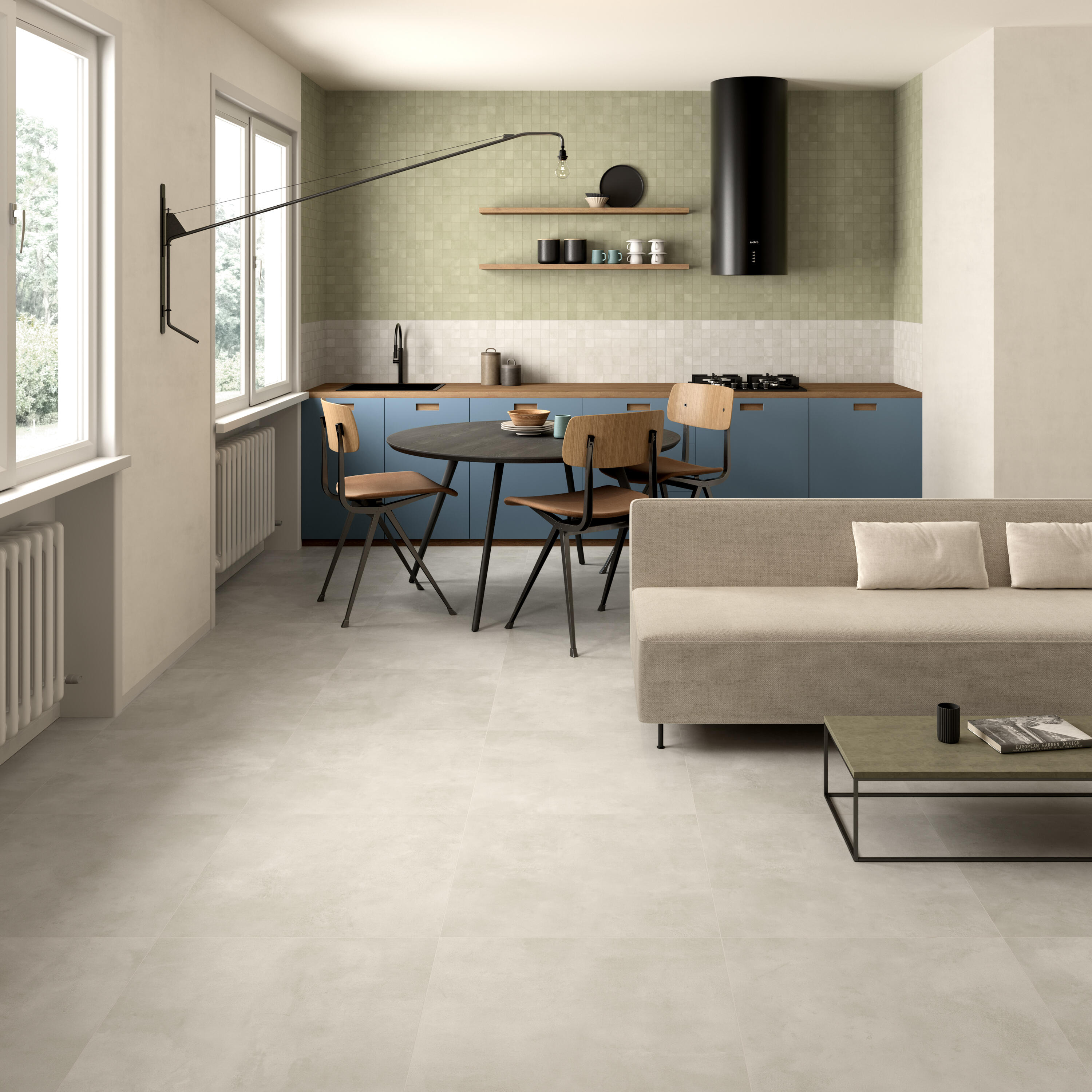 Piastrella da pavimento e rivestimento interno ed esterno in gres porcellanato 60 x 60 cm rettificato bianco opaco Epura Blanc R10 traffico molto intenso (pei 5/5) Sp. 8.5 mm 1.08 mq - 2