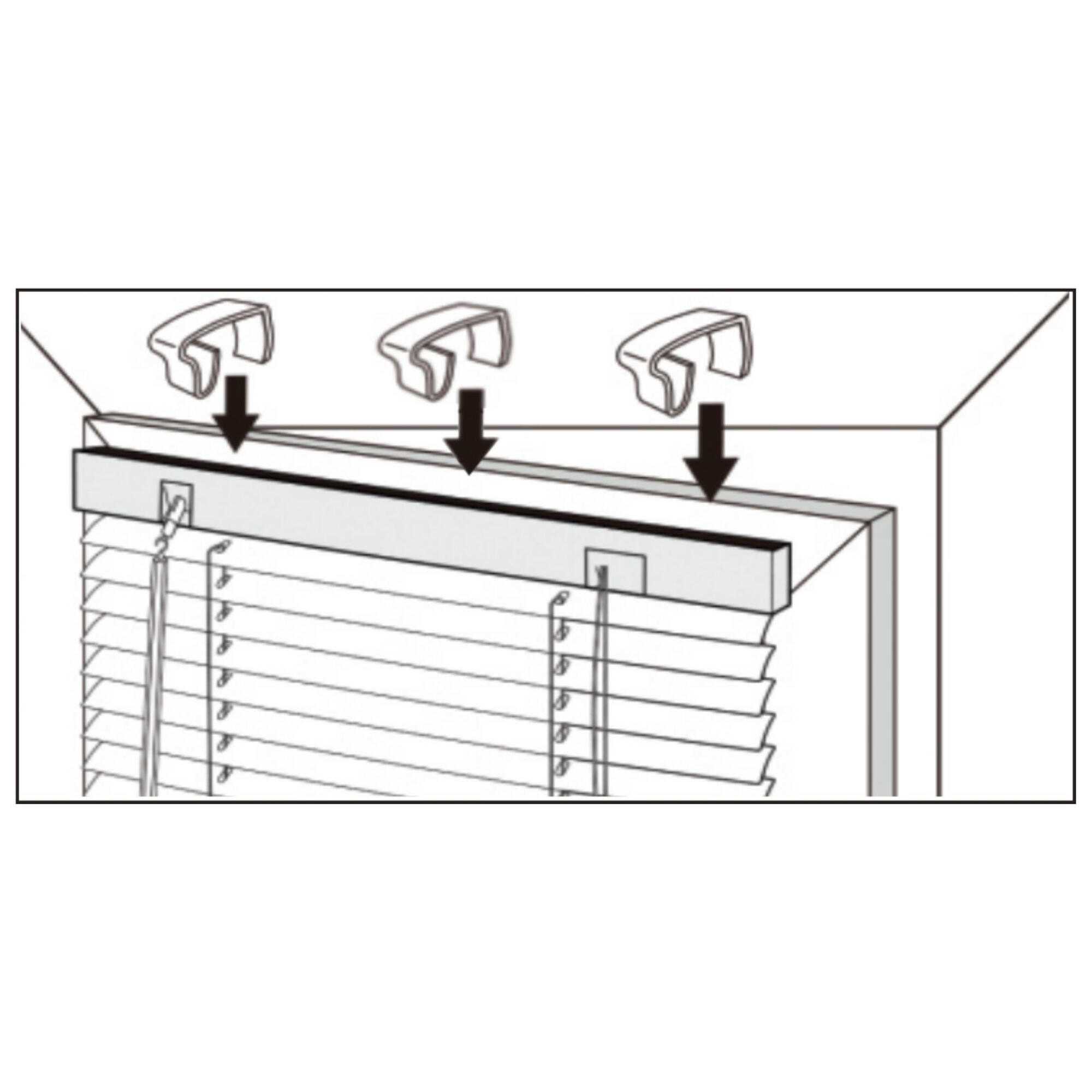 Lot De 6 Supports De Fixation Pour Store Sans Perçage - Compatible Fenêtres PVC Et Bois, Adhésif 3M Puissant
