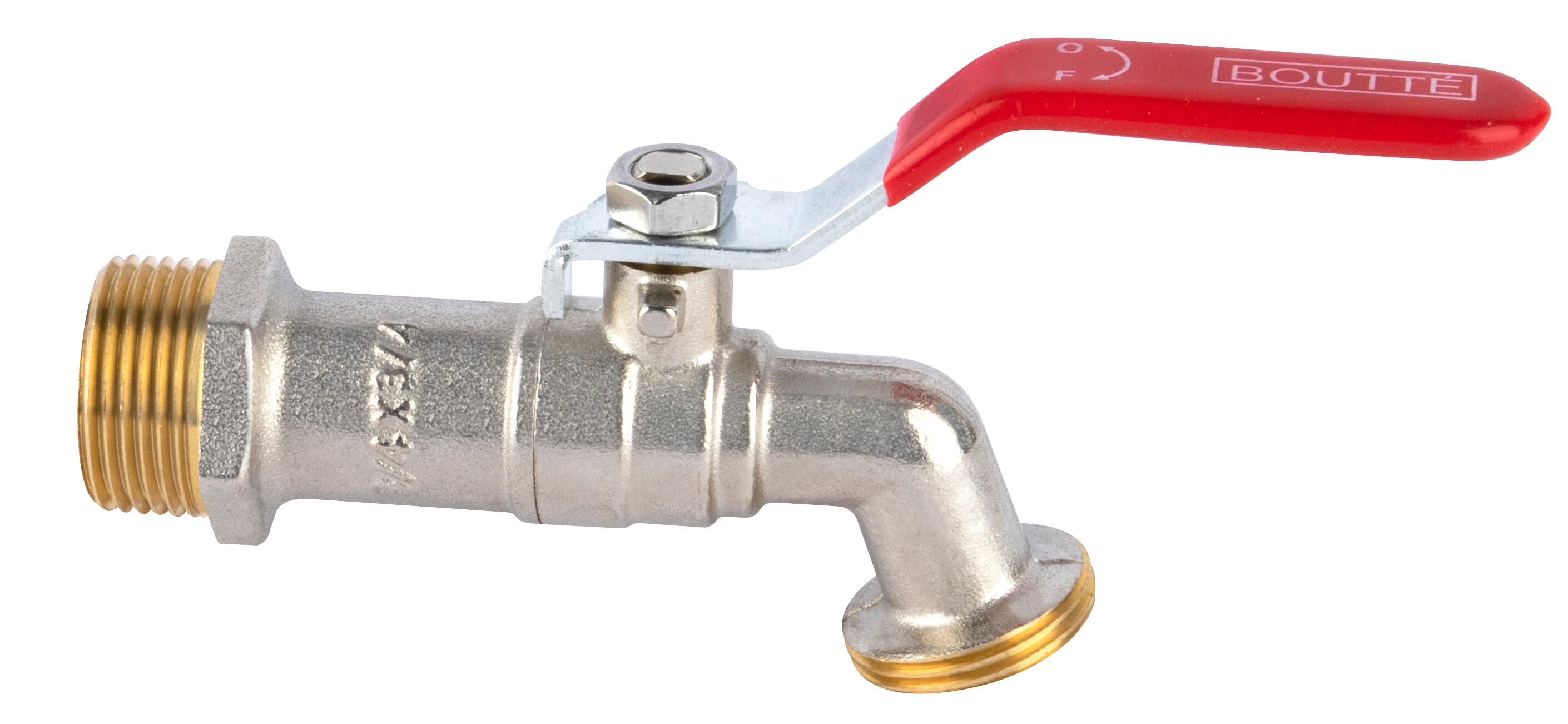 Robinet De Jardin Antigel OSLO Vertical Mâle 1/2"  15/21  Avec Son Applique Multicouche 16x2 Sable Anquier 89908811