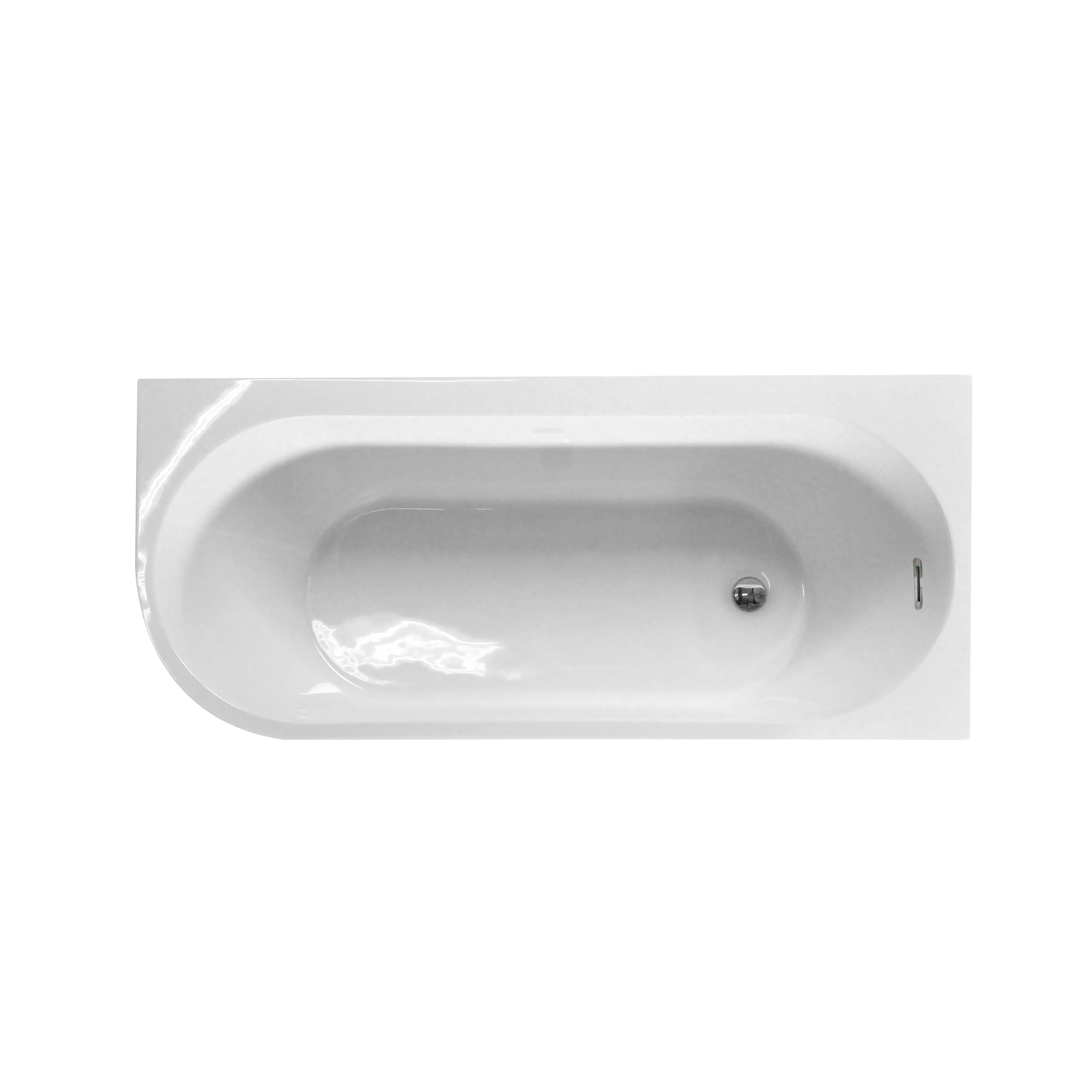 Baignoire îlot l.80 x L.180cm blanc Sophia version droite BALNEO - 7