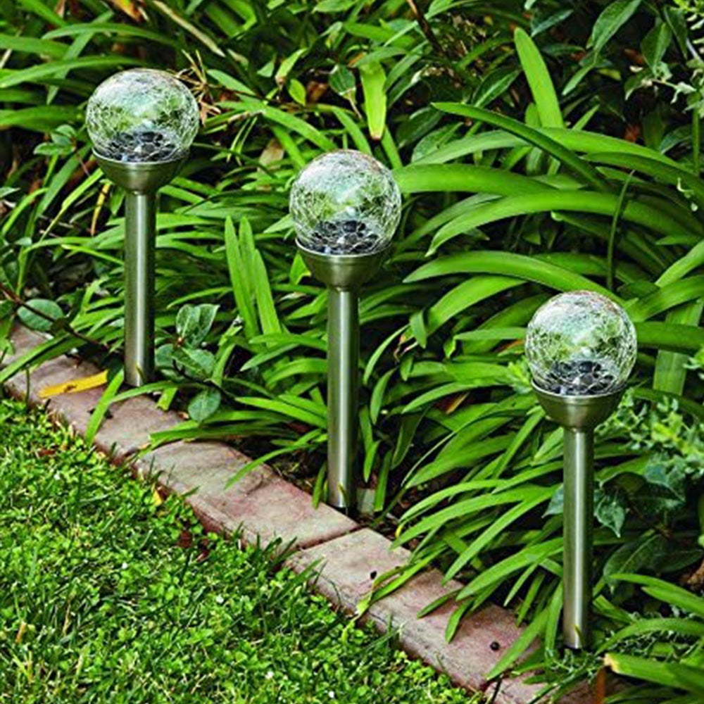 Balise solaire LED acier / verre, changement de couleurs, XANLITE - 4