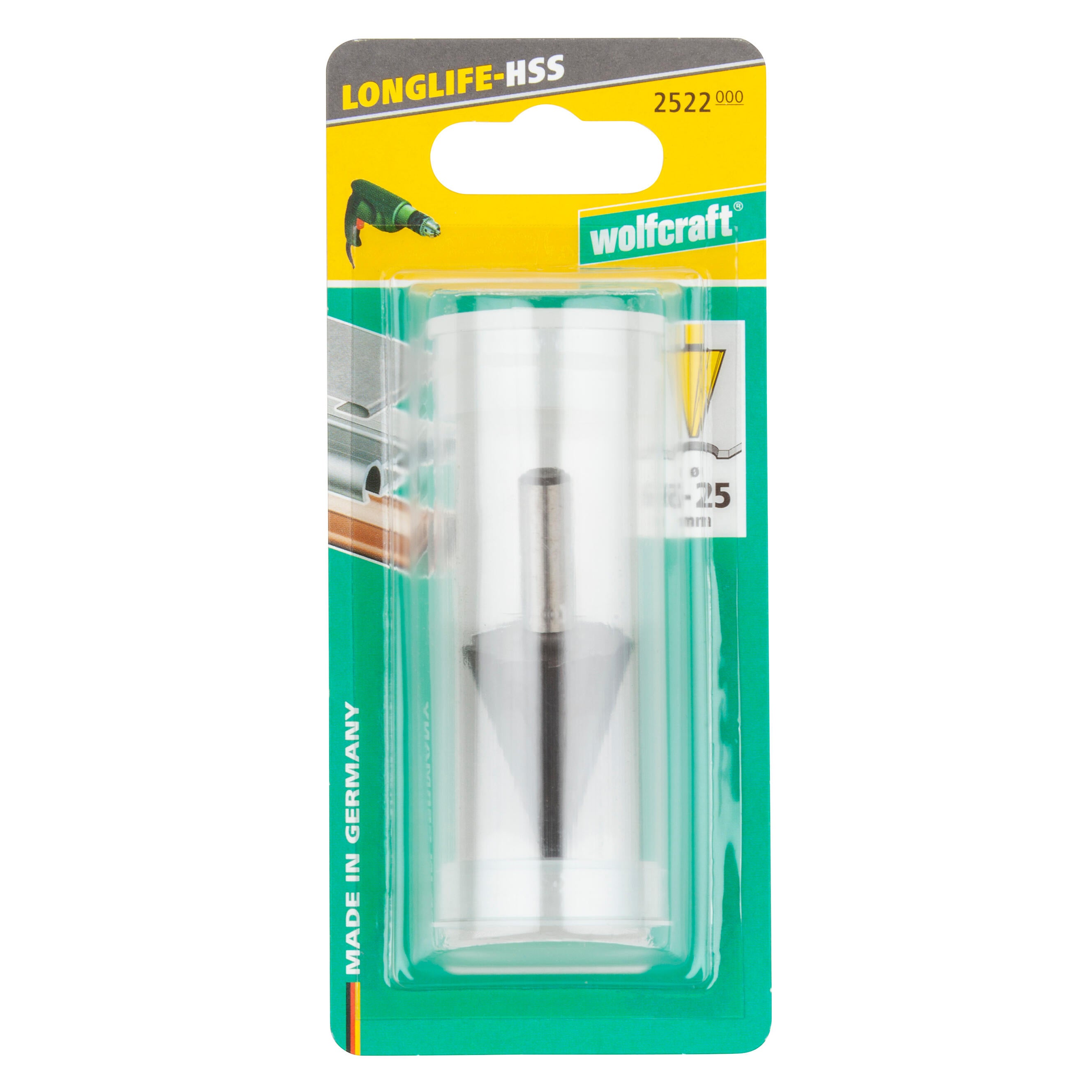 Foret conique HSS pour métal et plastique WOLFCRAFT, Diam 6 à 24 mm - 2