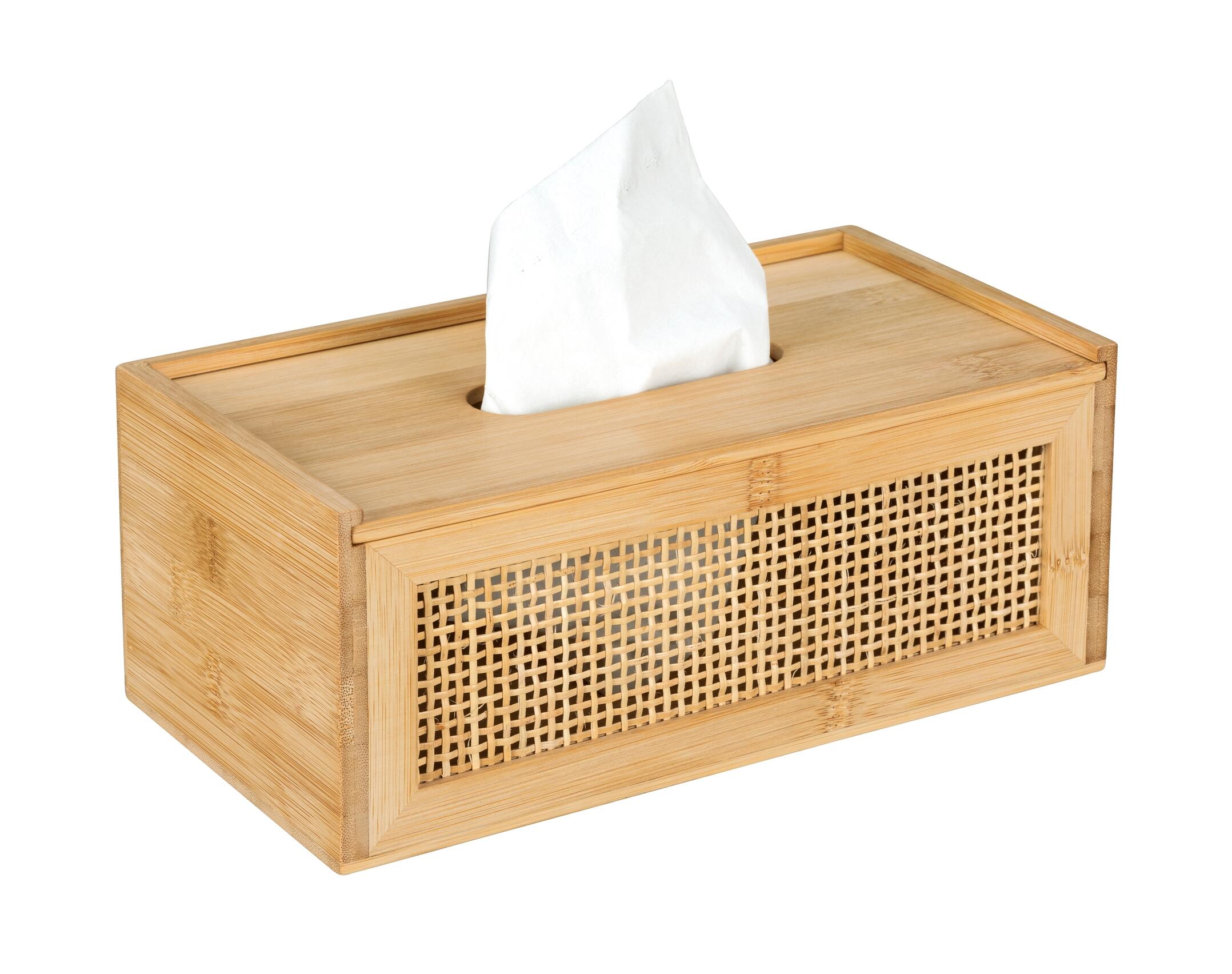 Boîte à Mouchoirs En Bois - Couvercle Décoratif - Fait Main - Rose - Cadeau Femme