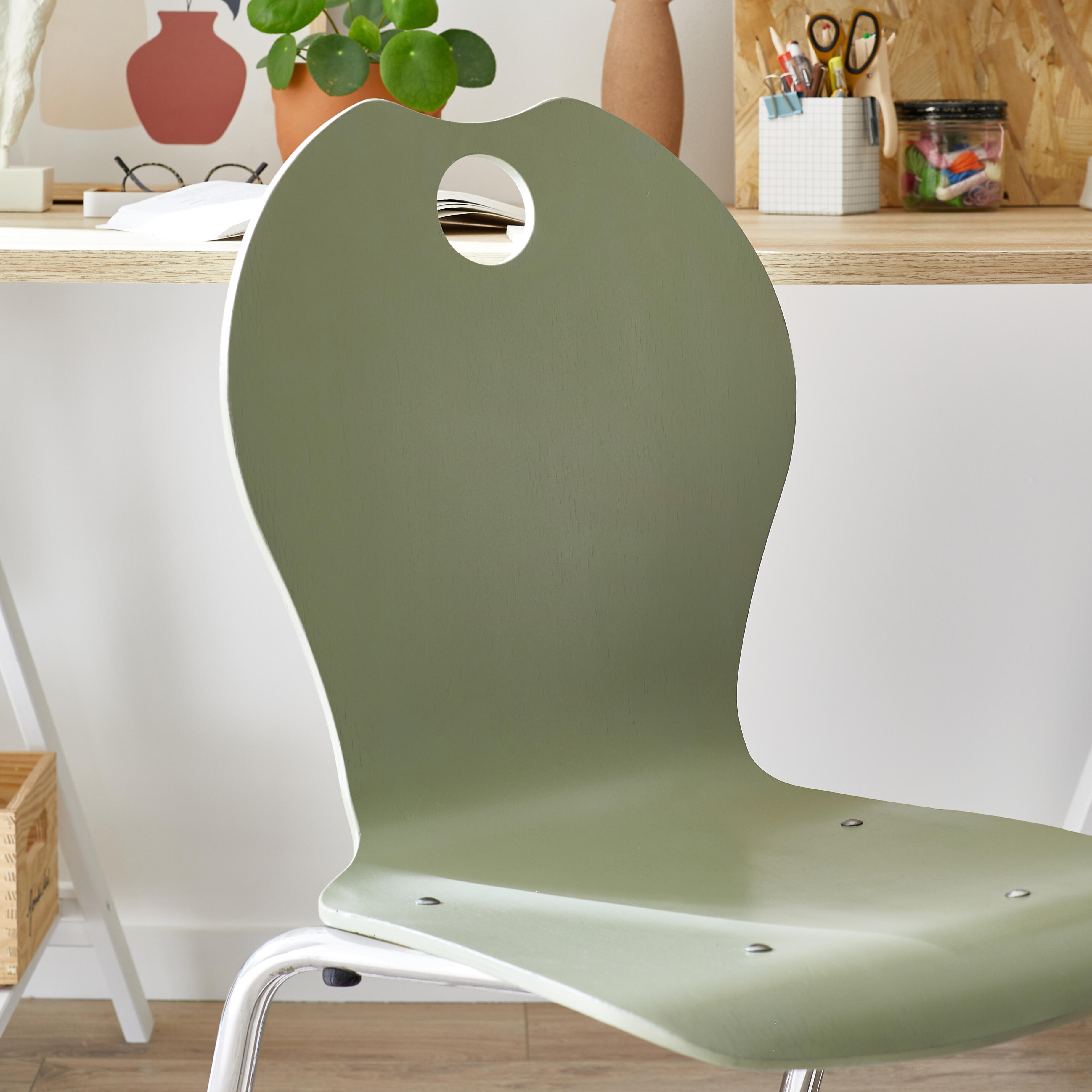 Bombe de peinture Relook tout MAISON DECO kaki satiné 400 ml - 5