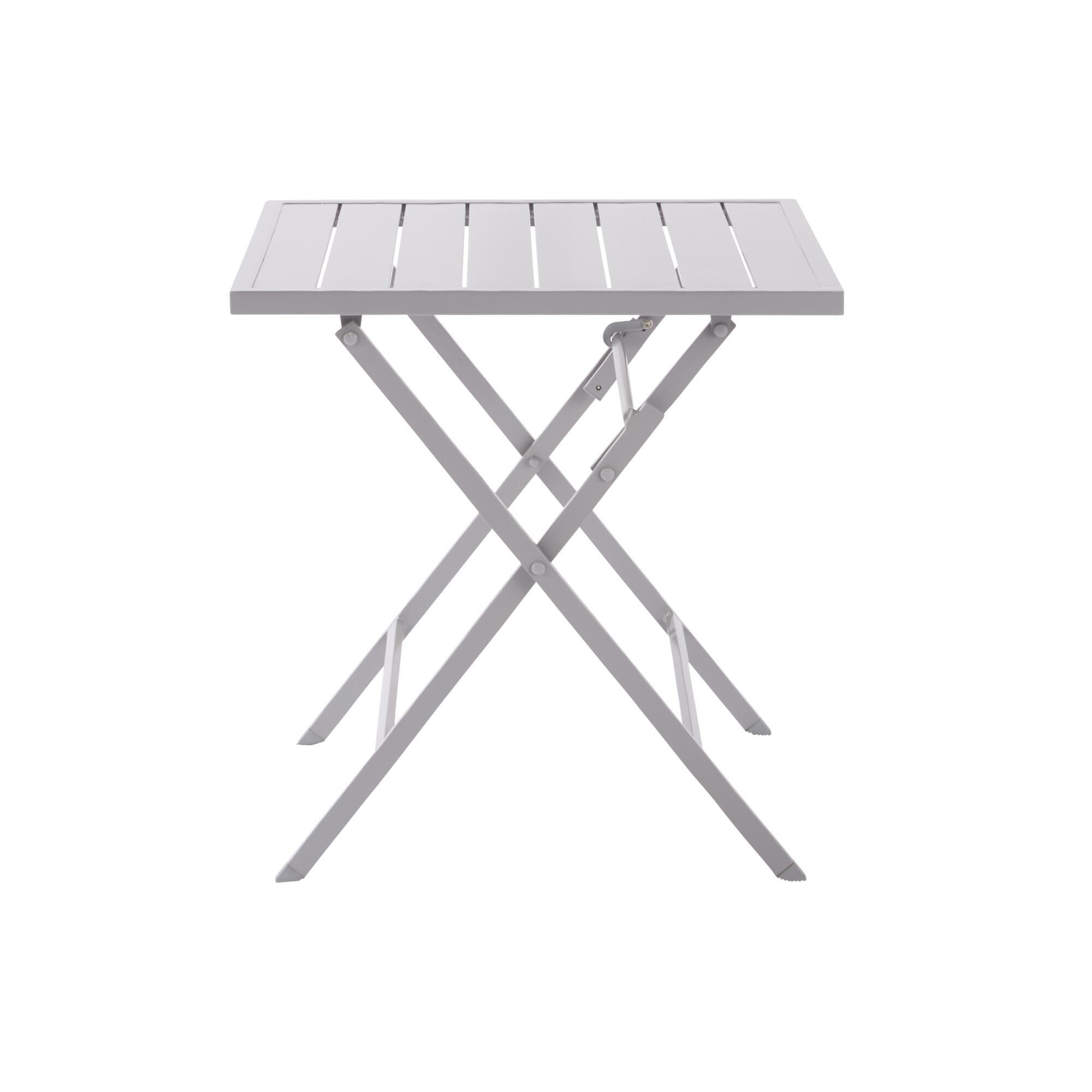 Mesa de jardín de aluminio NATERIAL Xara II Origami granito de 71x71 cm - 5