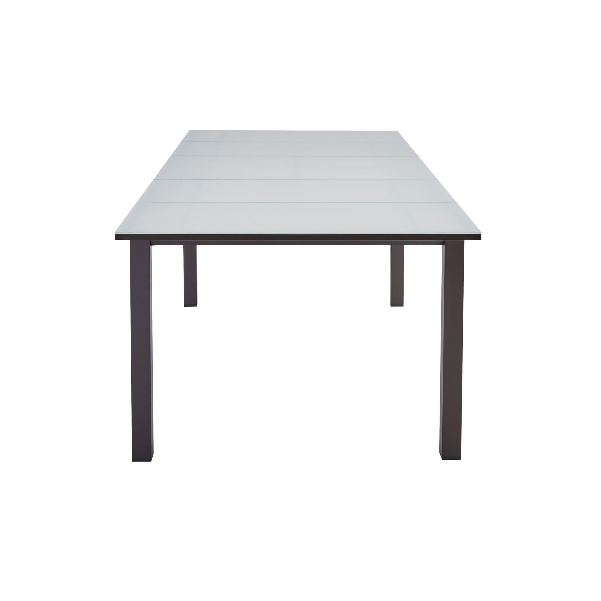 Mesa de alumínio NATERIAL ODYSSEA II EASY VIDRO 180/240X100CM MOKA - 25