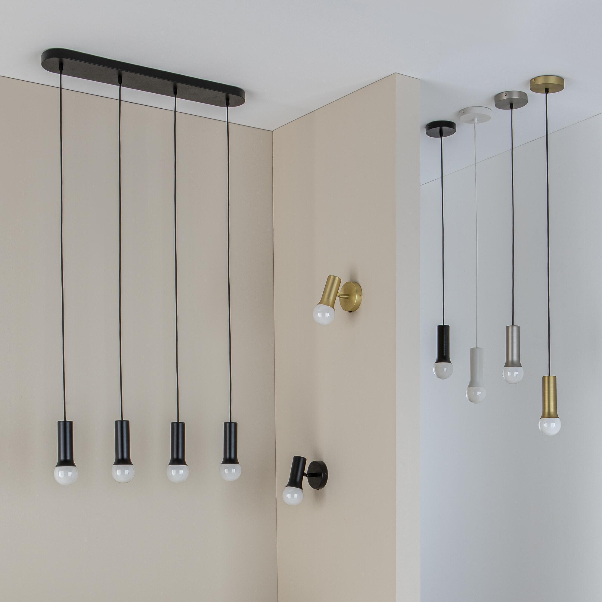 Candeeiro de parede INSPIRE HOKI E27 METAL MATE LATÃO - 8