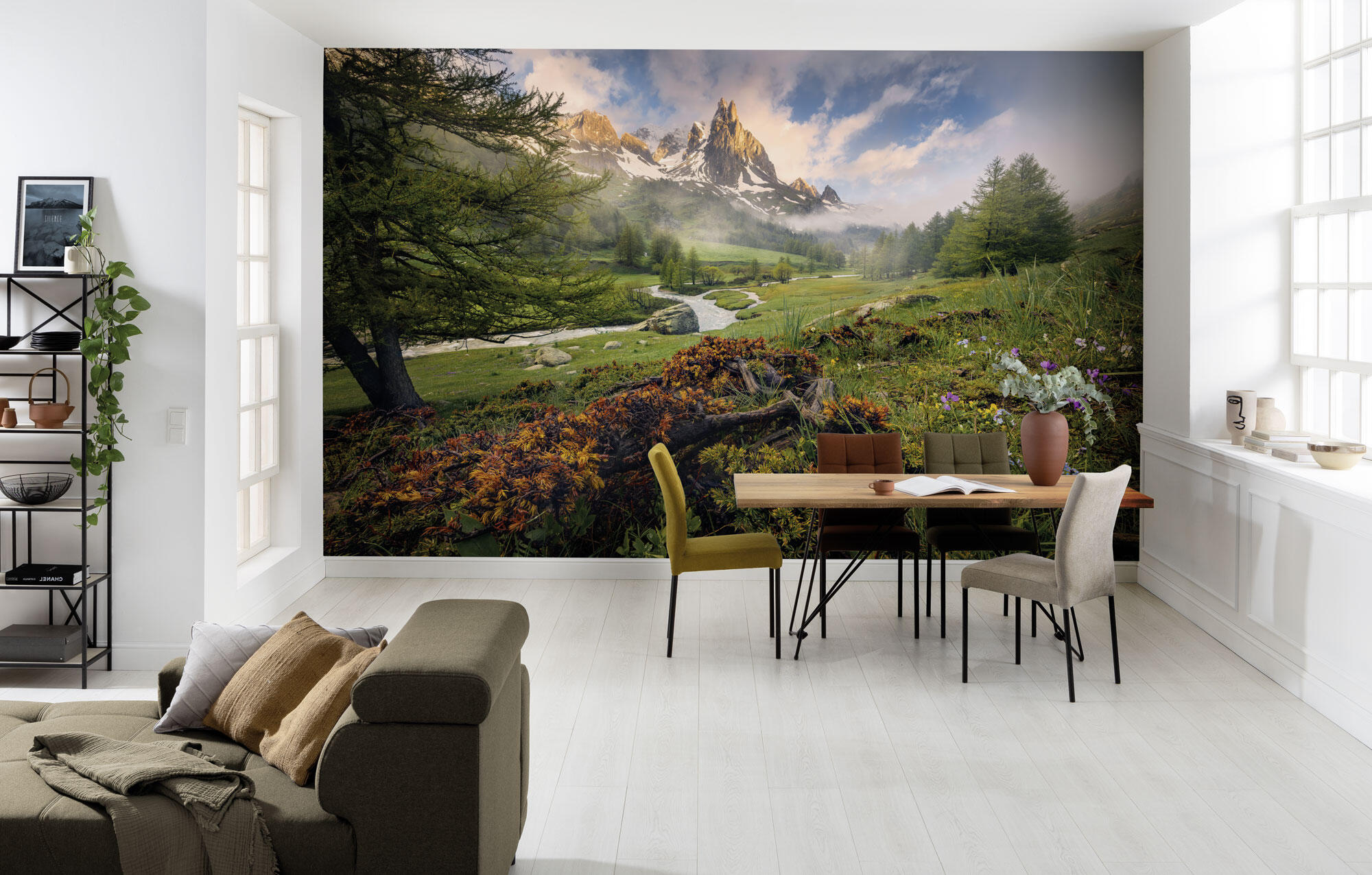 Papier peint panoramique COLOURS walk multicolore l.368 x H.254 cm ...