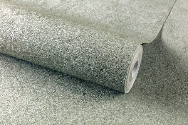 Papier peint intissé Béton métal INSPIRE vert sauge