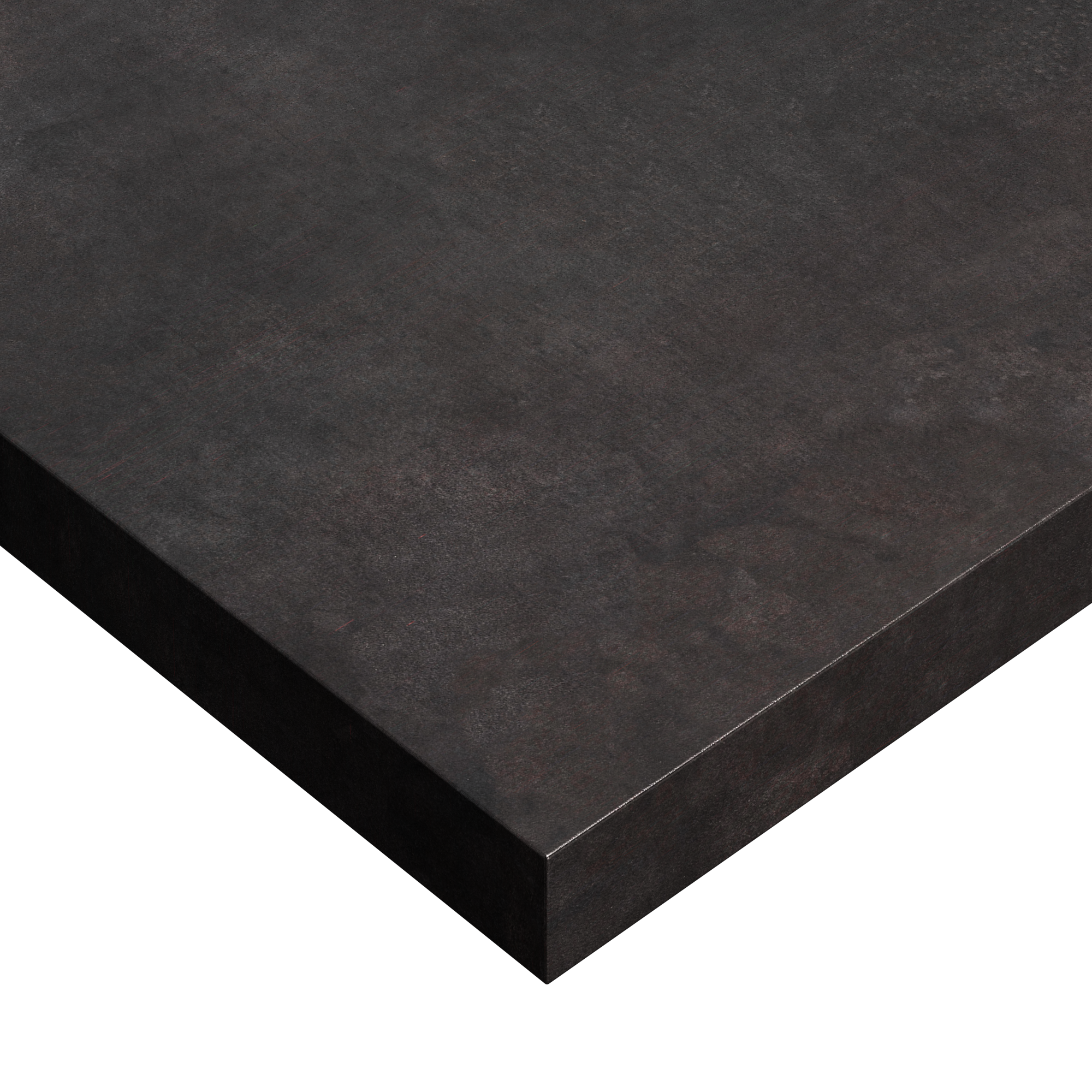 Crédence stratifié réversible Terrazzo noir/Métal vieilli H.64cm - 2