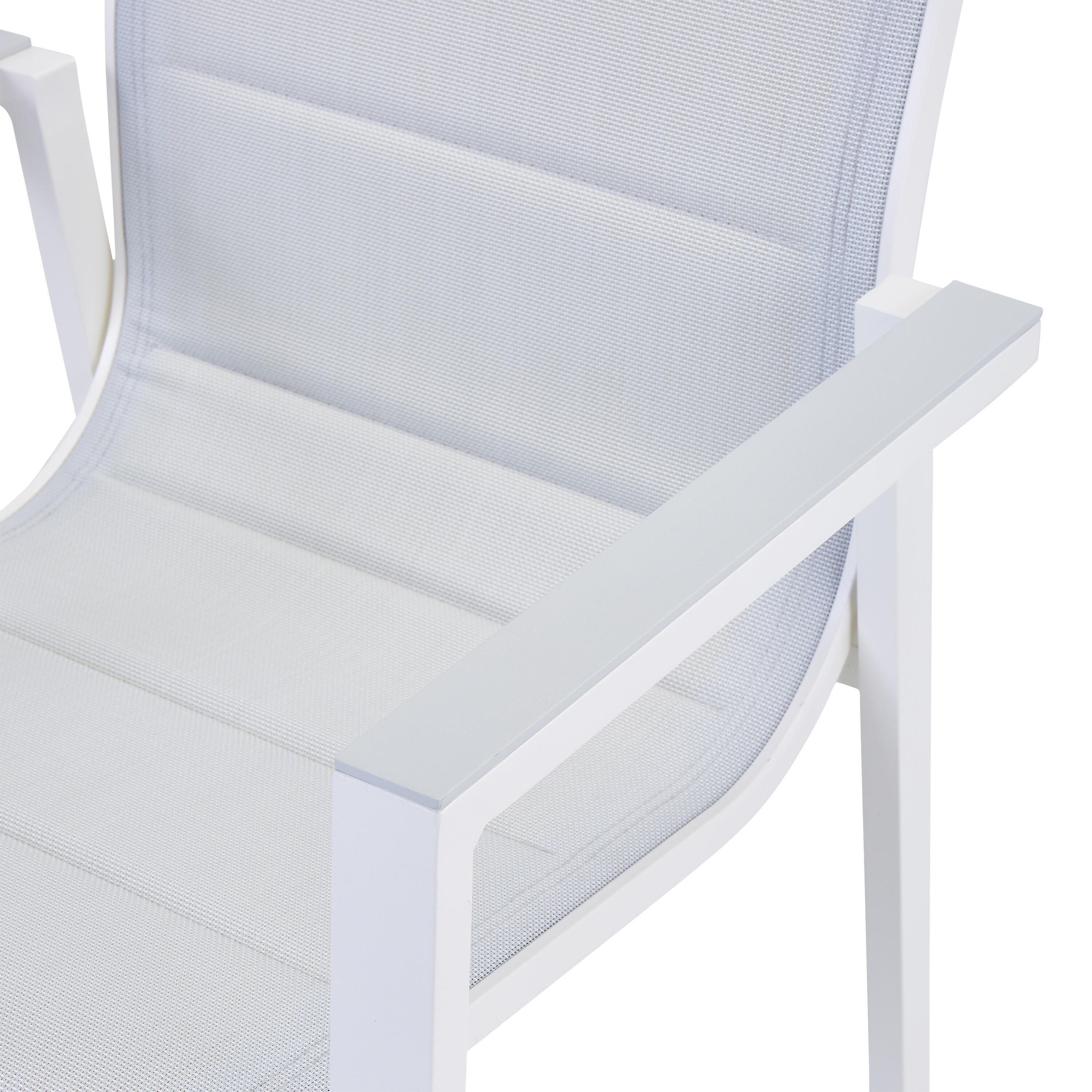 Cadeira de alumínio NATERIAL ORION GAMMA BRANCO - 33