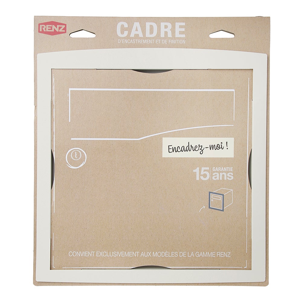 Kit de fixation H.34 x l.32 x P.4 cm RENZ, blanc - 10
