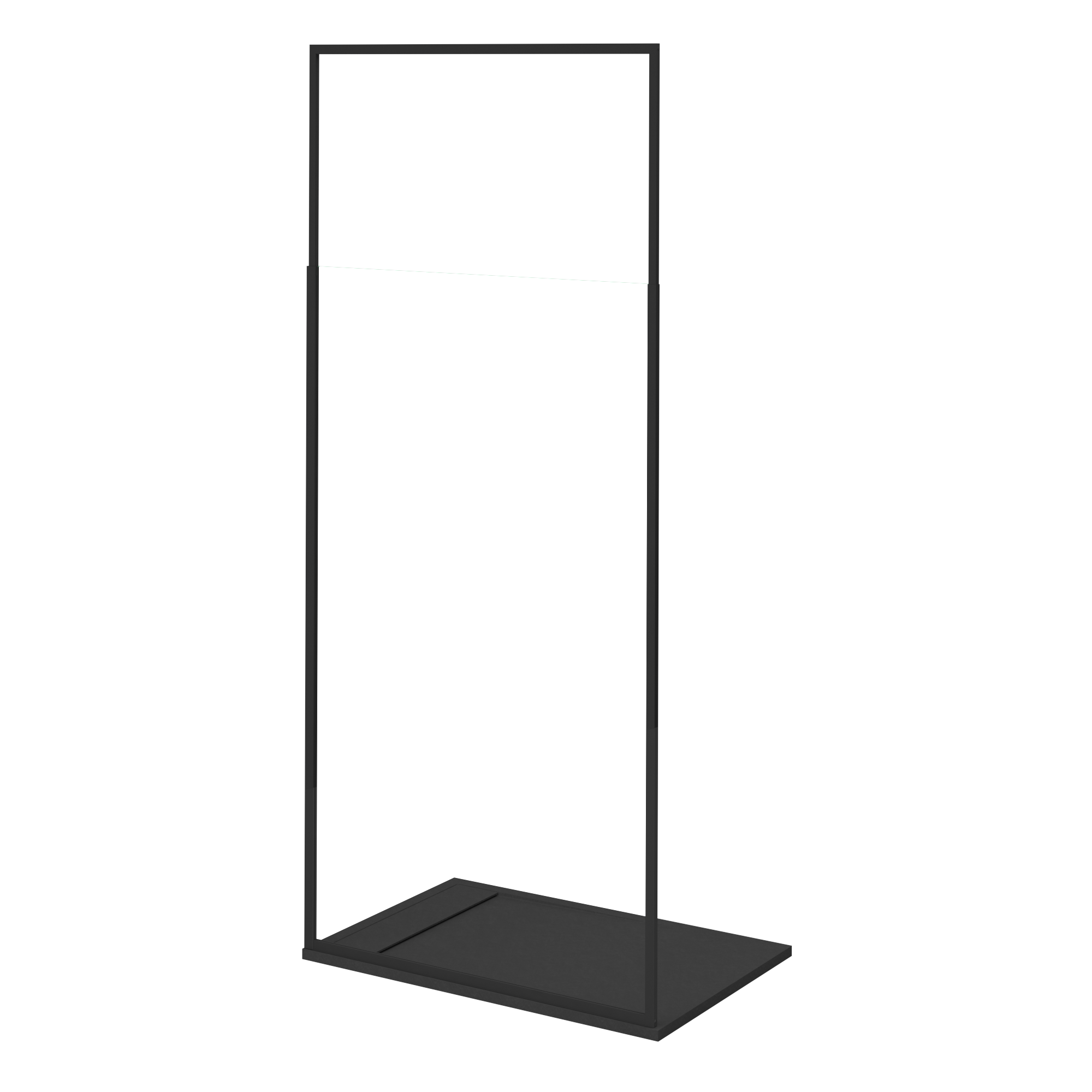 Base de duche SENSEA NEO CARGA MINERAL PRETA 120X80CM - 20